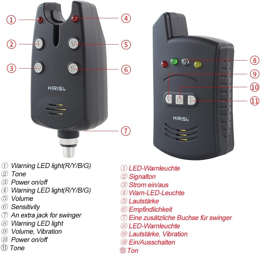 Hirisi Tackle Allarme da Pesca Wireless Set 1+2 - immagine 6