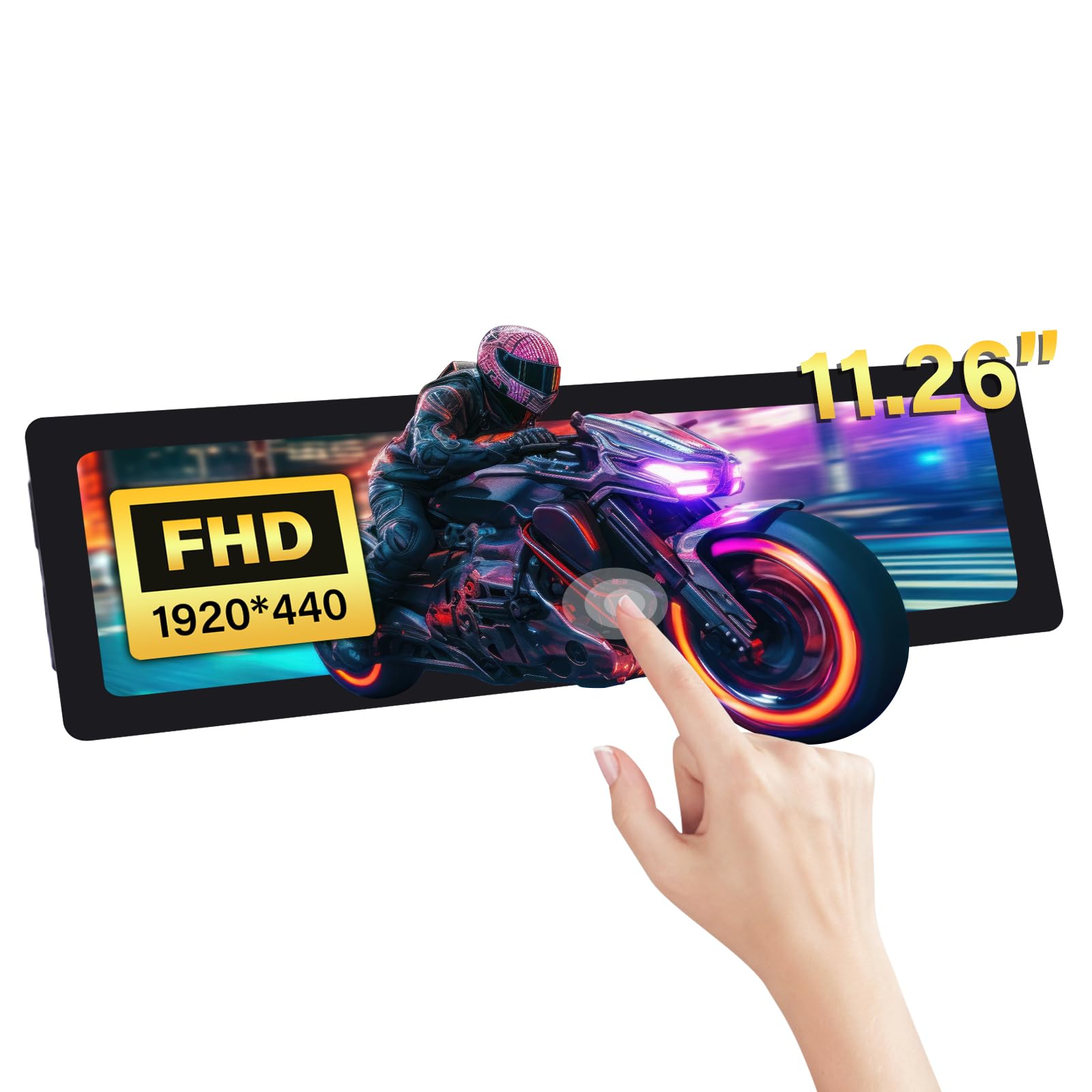 GeeekPi 11.26-inch Capacitive Touch Screen LCD 1920x440 HDMI IPS