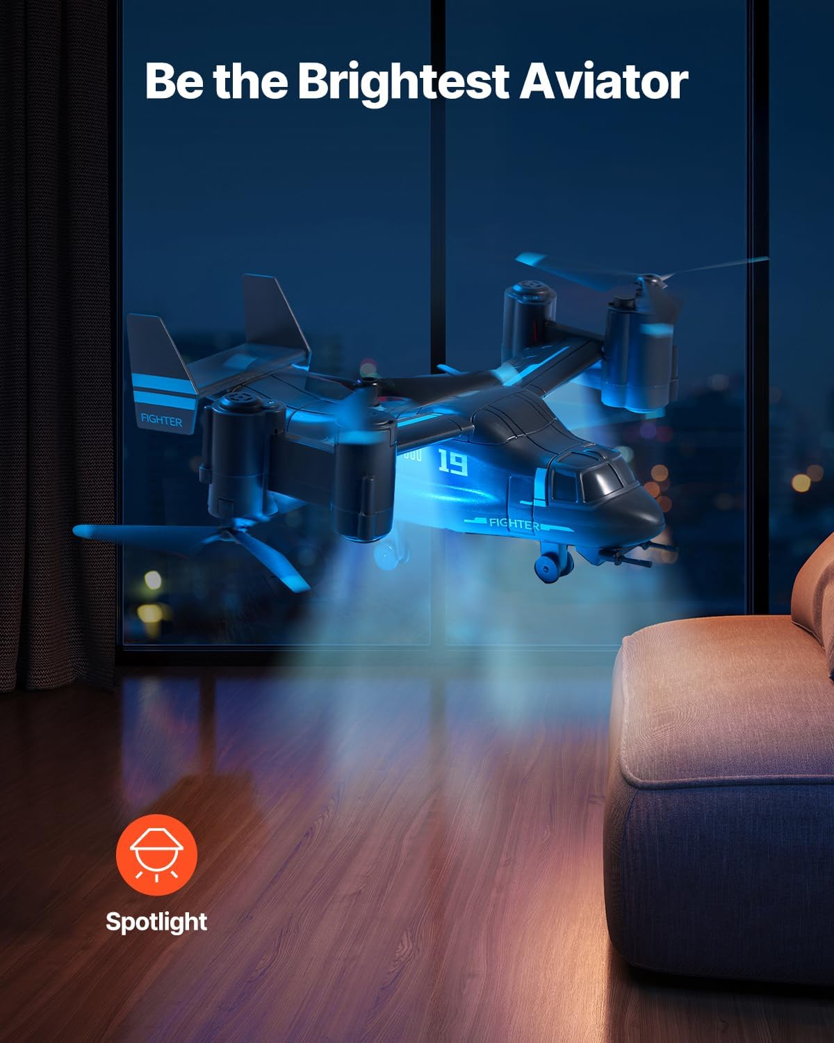 VEVOR Elicottero RC 2,4 GHz con Giroscopio Grigio Scuro - immagine 4