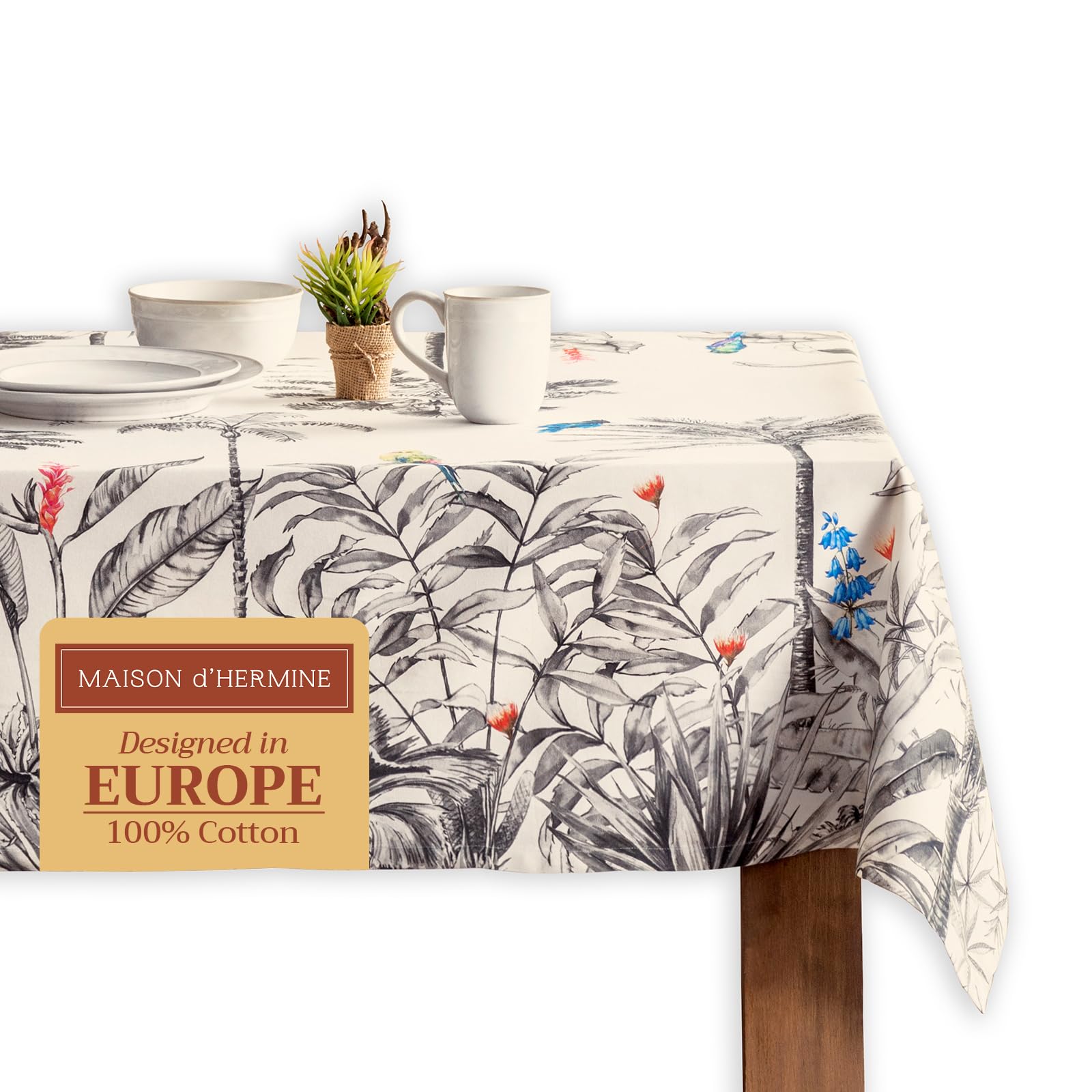 Maison D' Hermine Tovaglia Rettangolare 100% Cotone