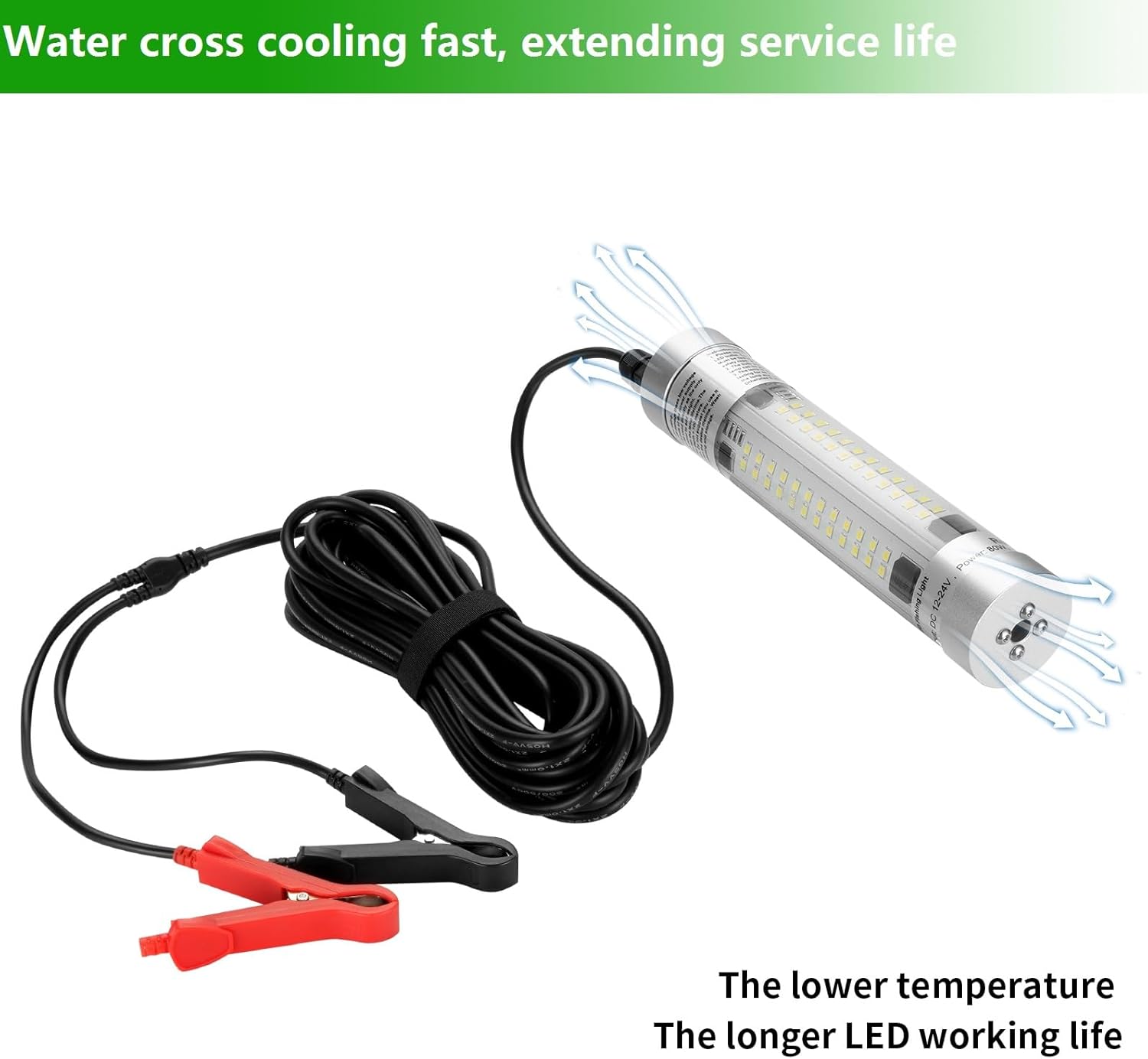 Luci da Pesca Subacquee LED Sommergibile in Lega Alluminio - immagine 6