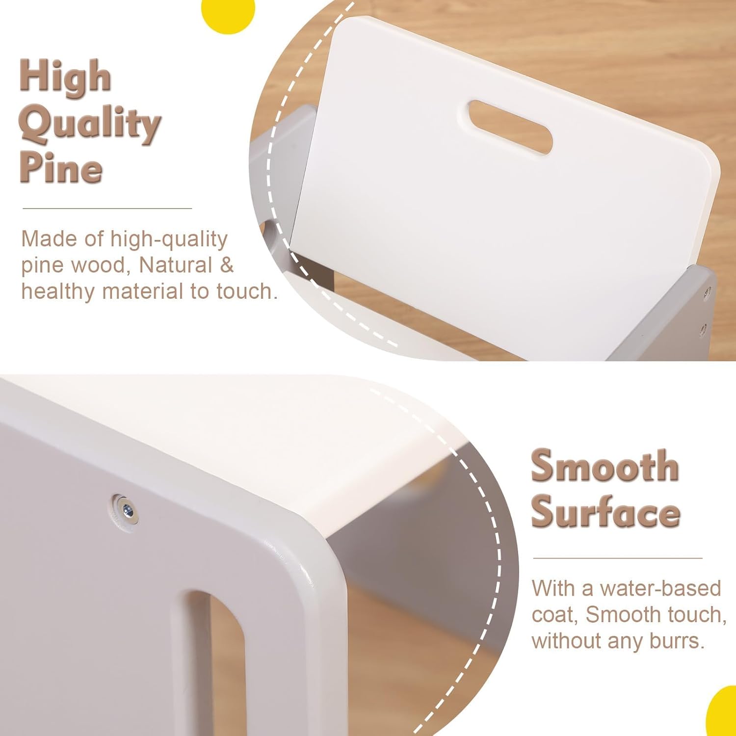 Funlio Set Tavolo e Sedia Montessori Altezza Regolabile - immagine 3