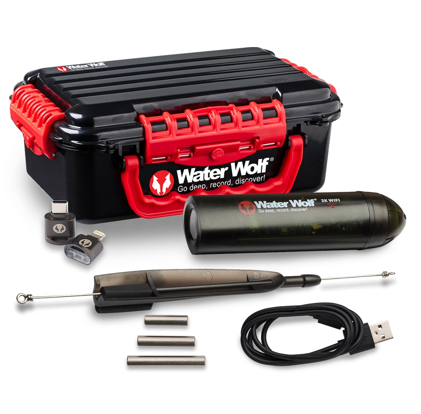 Waterwolf 2.0 WiFi Videocamera Subacquea per Pesca