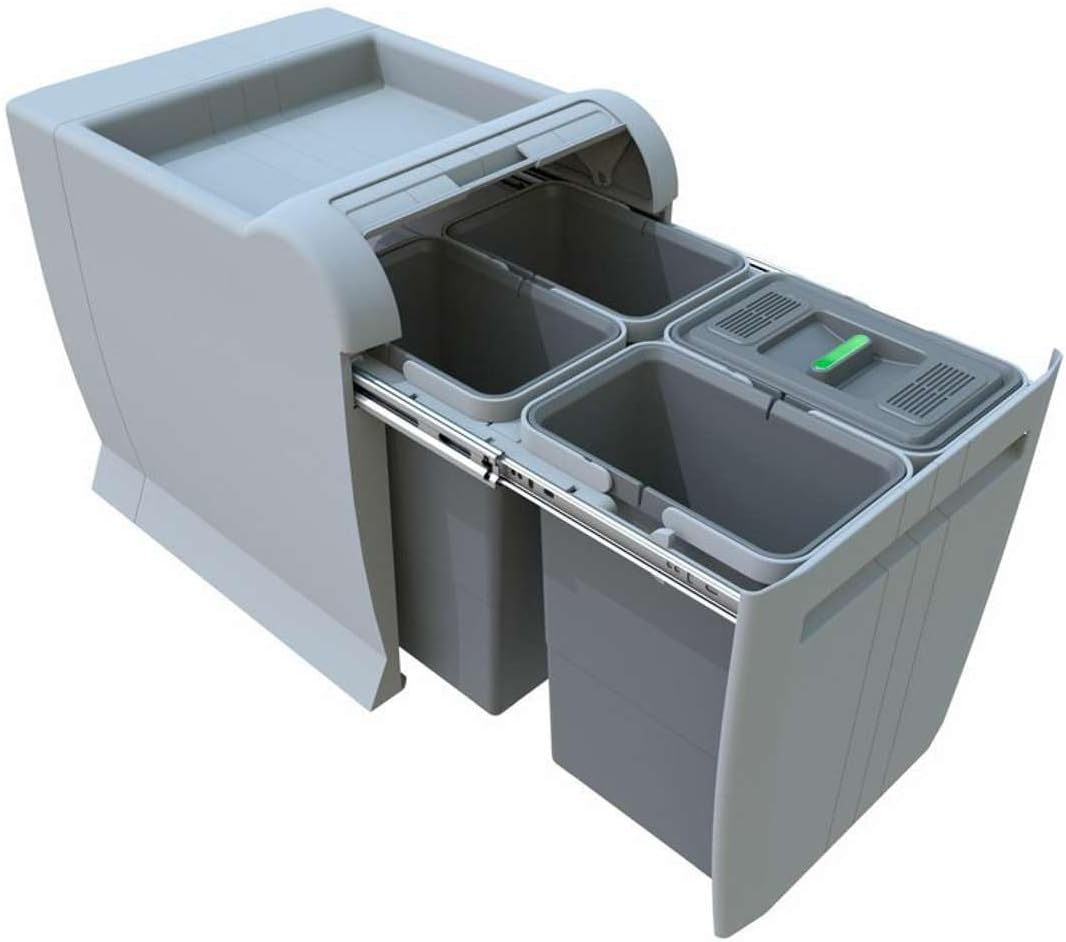 Elletipi City PTA 4045C Pattumiera Differenziata Estraibile - immagine 1