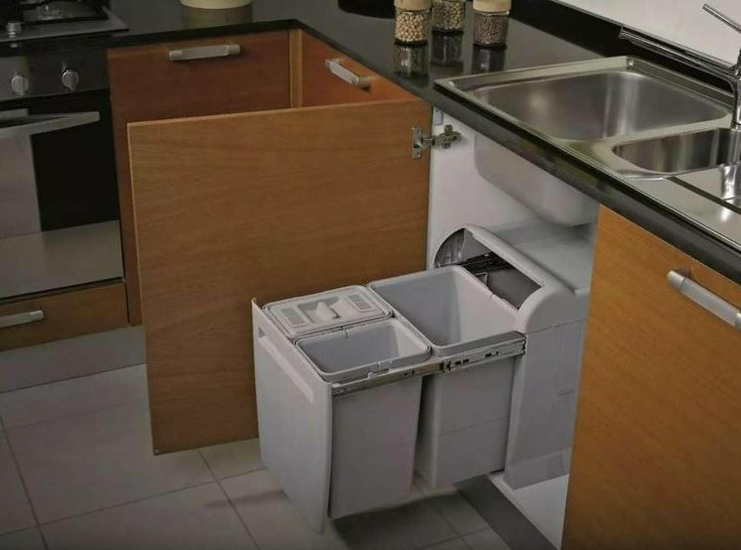 Elletipi City PTA 4045C Pattumiera Differenziata Estraibile - immagine 5