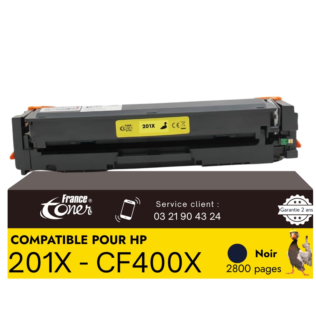 FranceToner - Toner Laser Compatibile HP 201X Nero