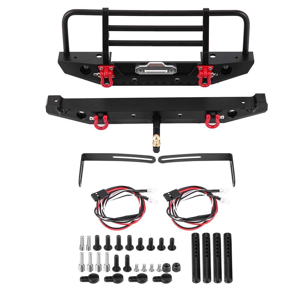 Paraurti Auto RC Anteriore/Posteriore in Metallo con LED