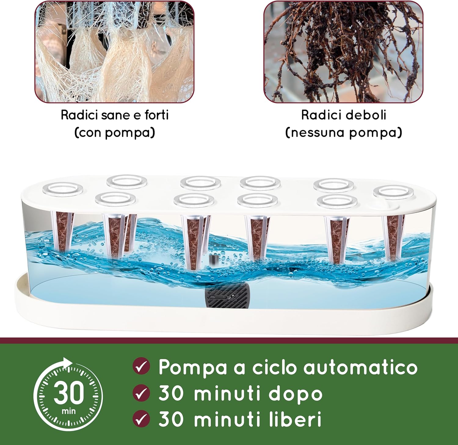 Orto da Interno Idroponica Smart Garden con LED - immagine 4