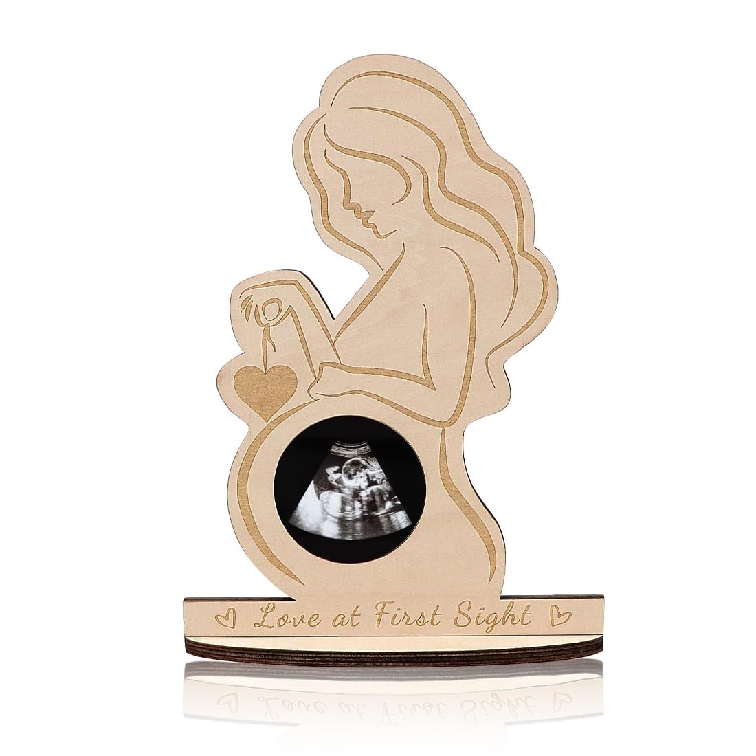 Cornice Ecografia Gravidanza in Legno