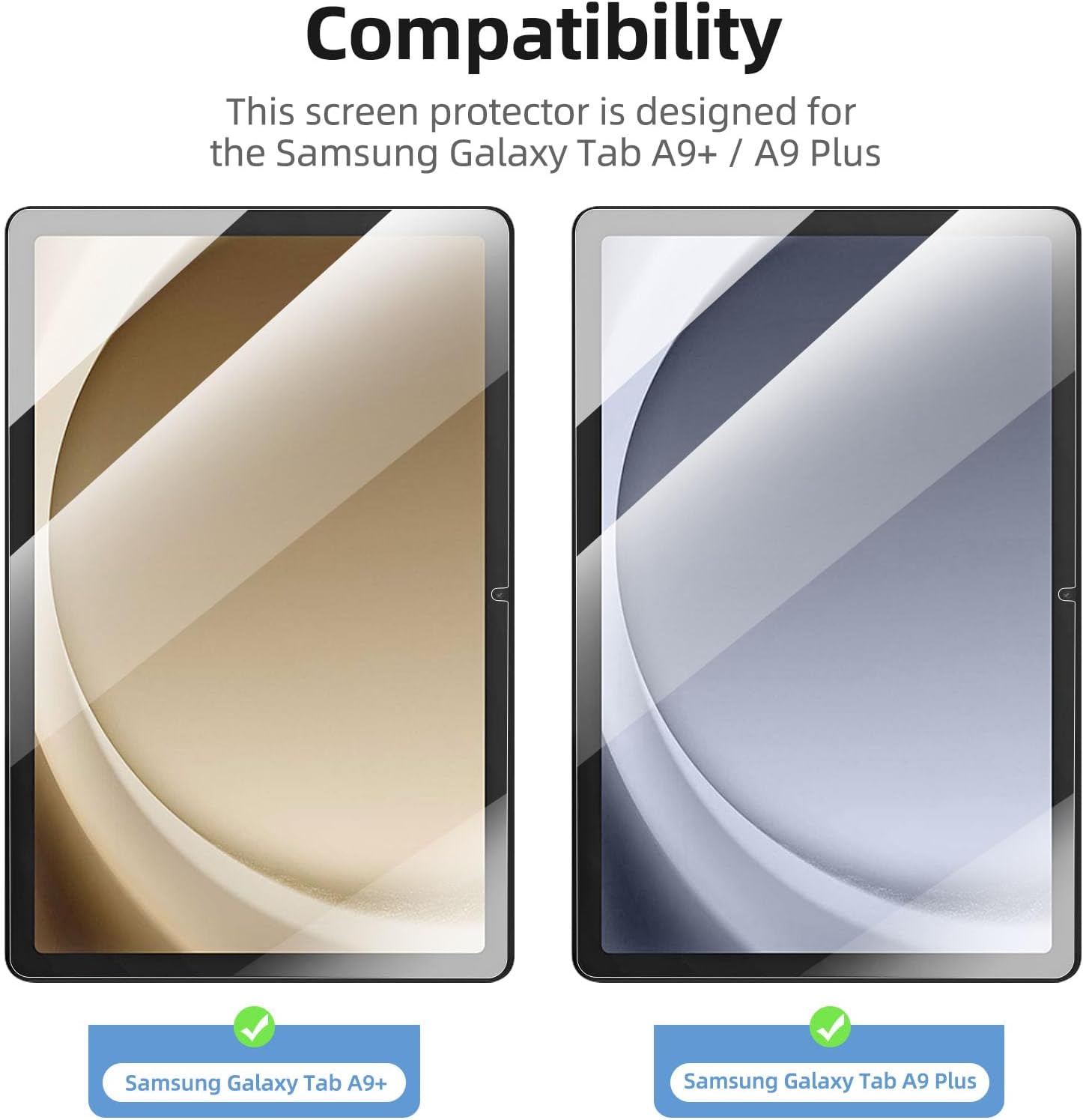 New'c 2 Pezzi - Pellicola Protettiva Samsung Galaxy Tab A9+ - immagine 2