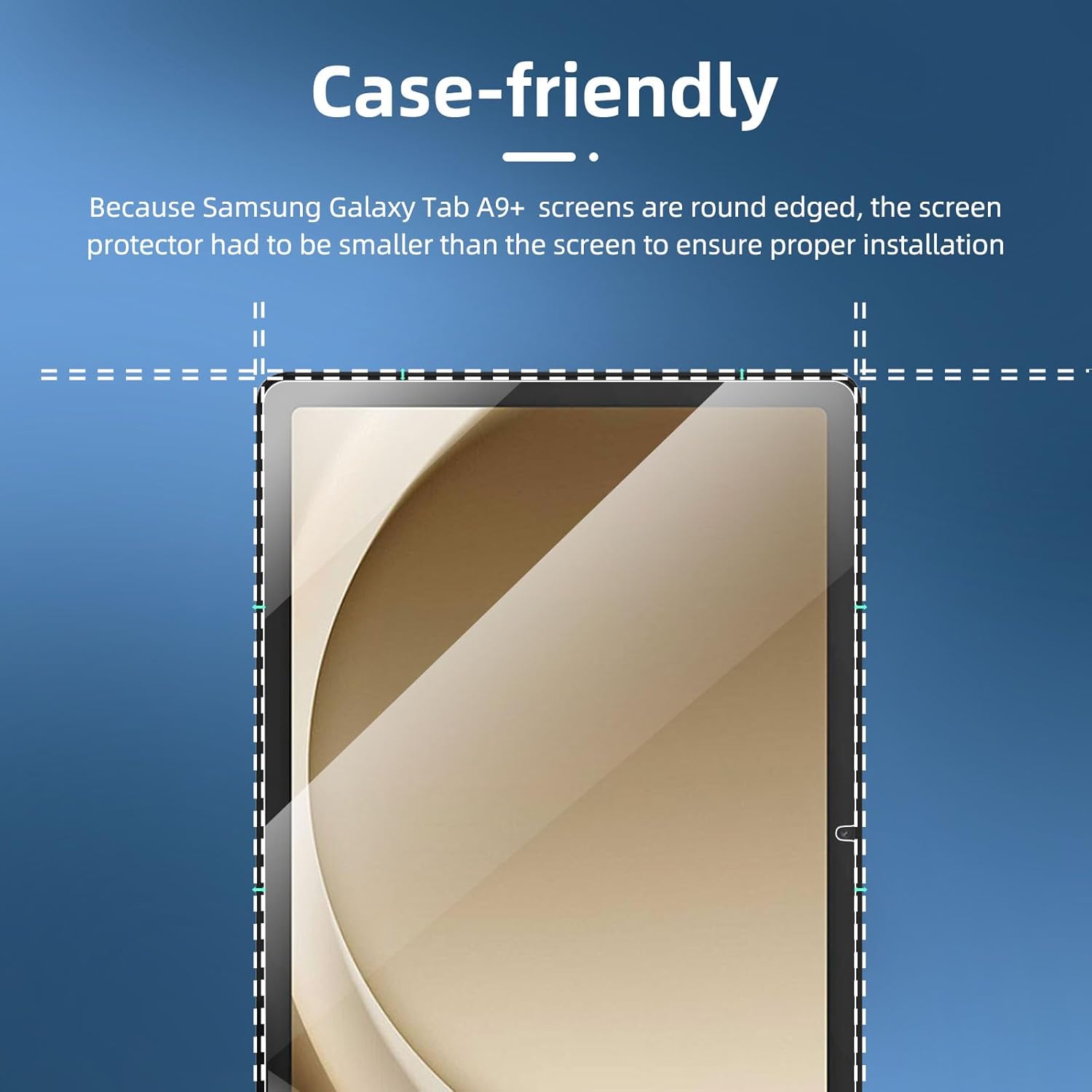 New'c 2 Pezzi - Pellicola Protettiva Samsung Galaxy Tab A9+ - immagine 3