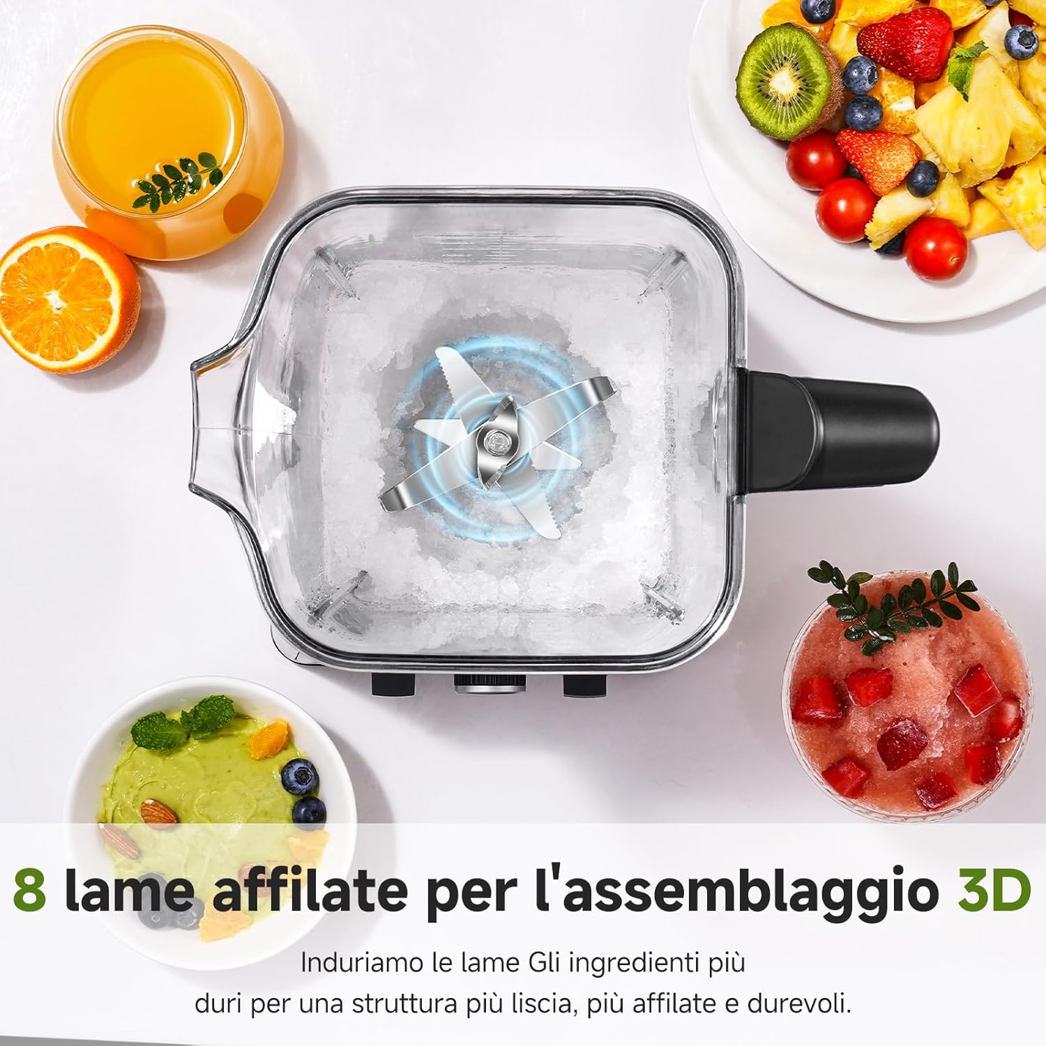 Amzchef Frullatore Professionale 2000W - immagine 4