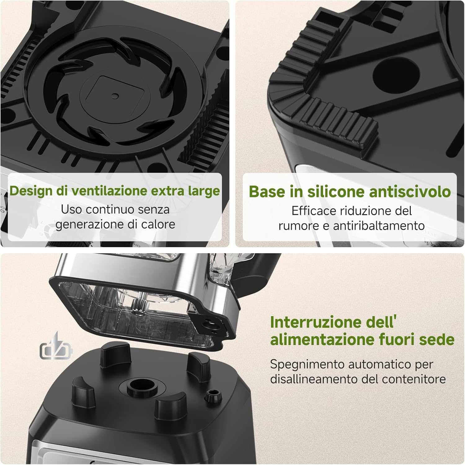 Amzchef Frullatore Professionale 2000W - immagine 7