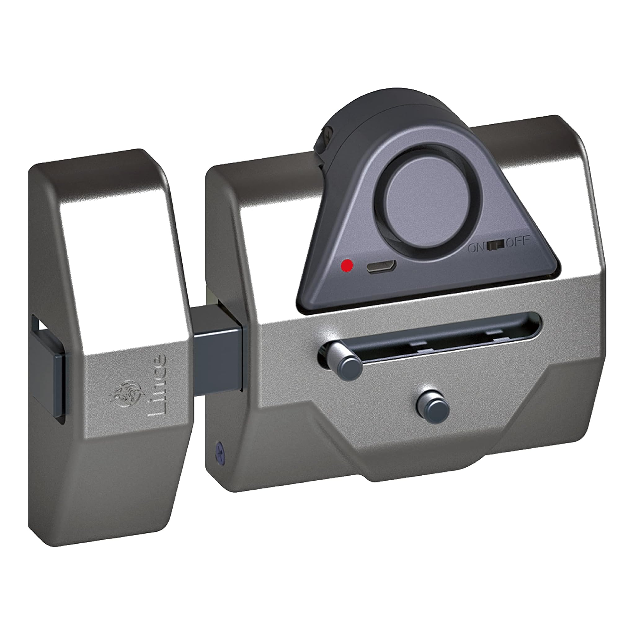 LINCE Serratura Alta Sicurezza 7930 RSA Allarme da 100 Db-Cromato, 0