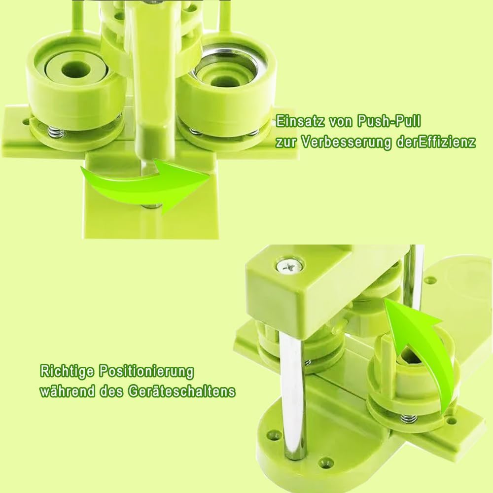 Buttonmaker - Macchina per Bottoni 58mm, Verde - immagine 4