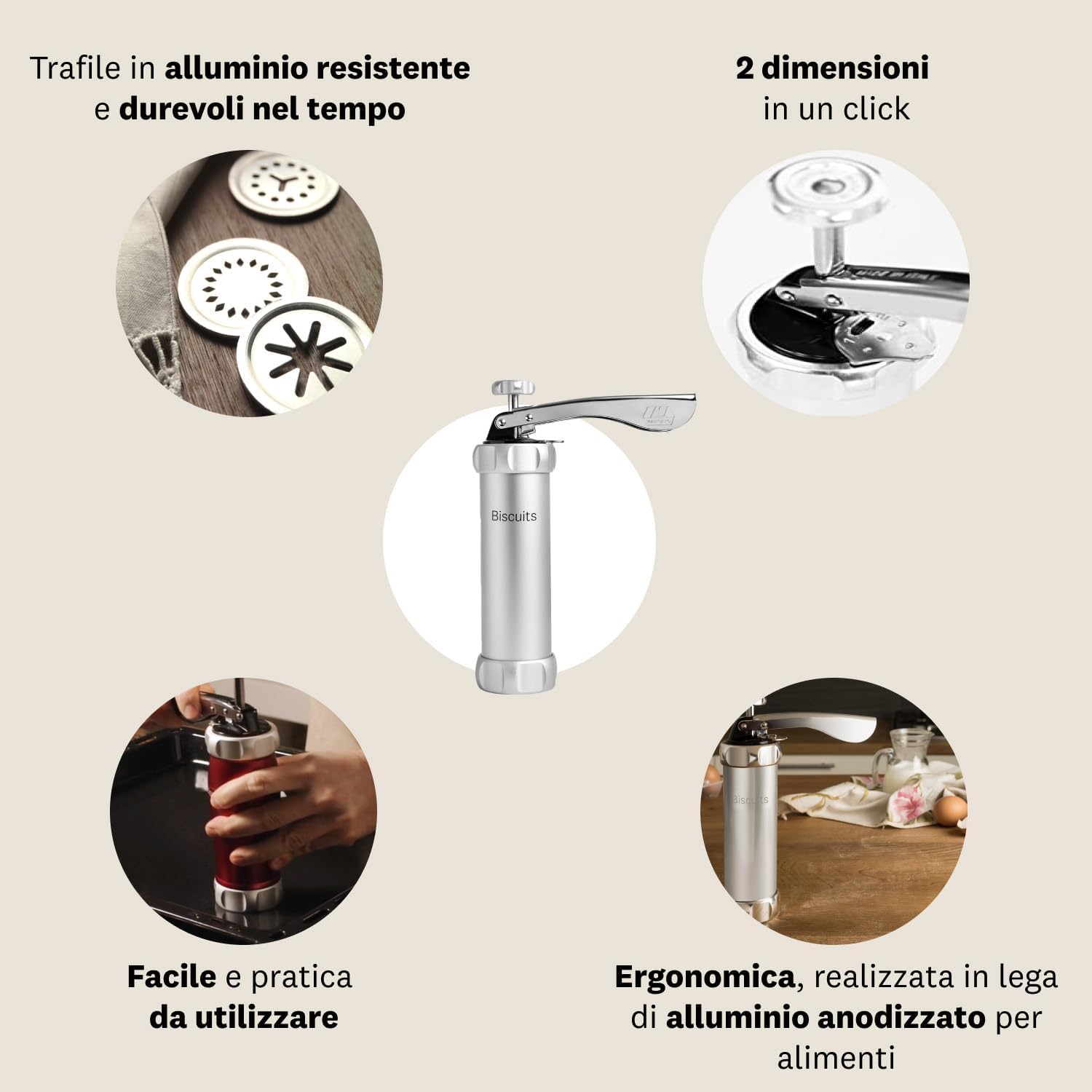 Marcato Sparabiscotti Siringa per Dolci - immagine 6