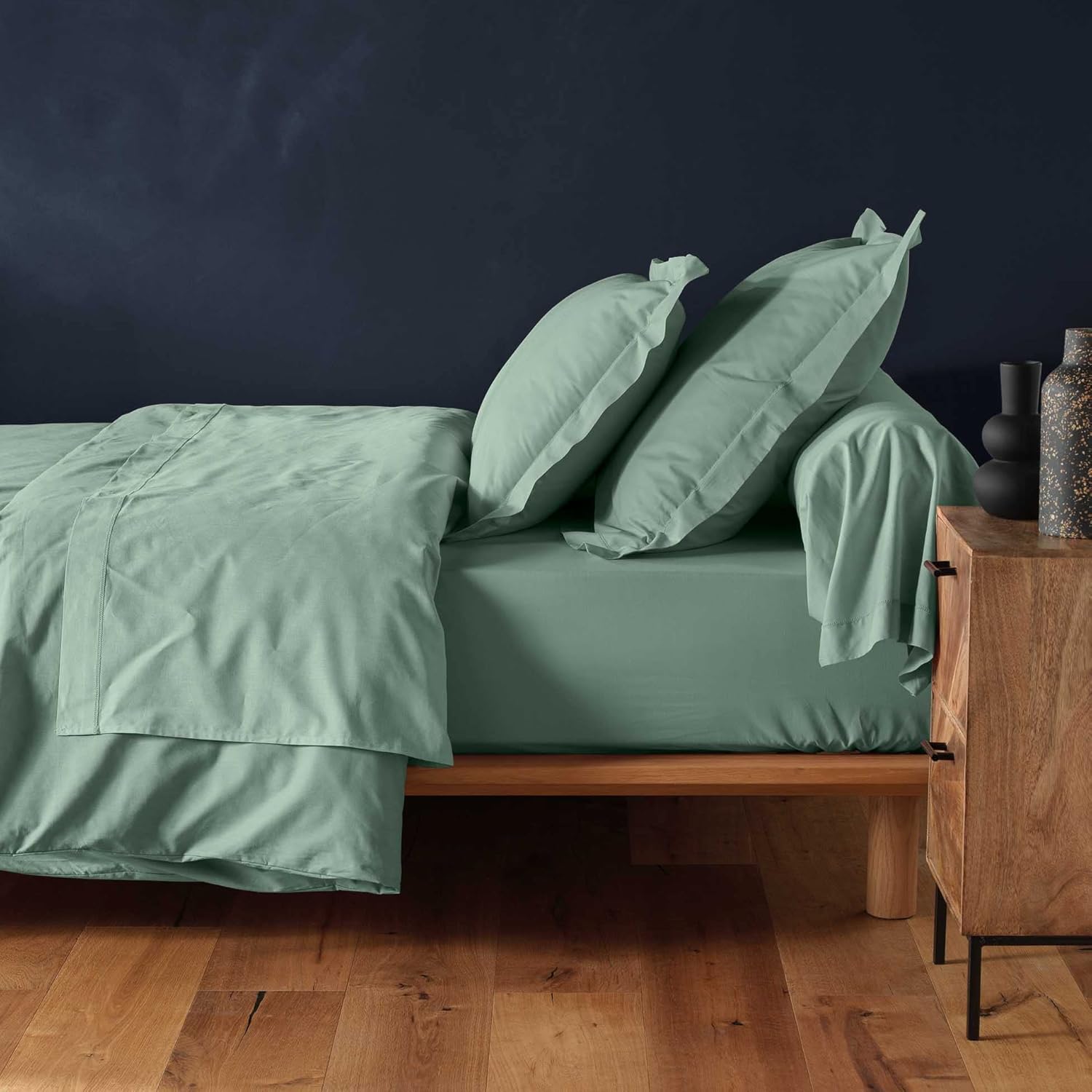 douceur d'intérieur Lenzuolo Sotto con Angoli Lina Salvia - immagine 3