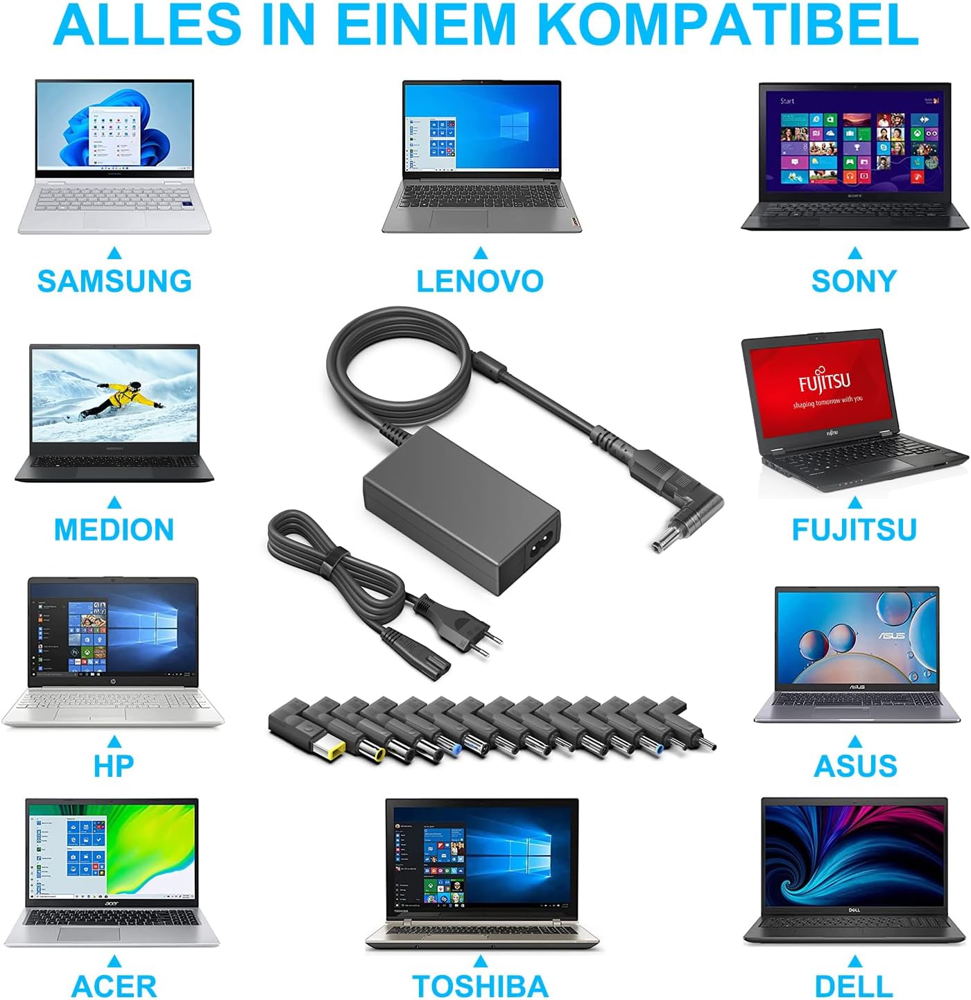 Hky Alimentatore Universale Laptop 19V 65W | Velz