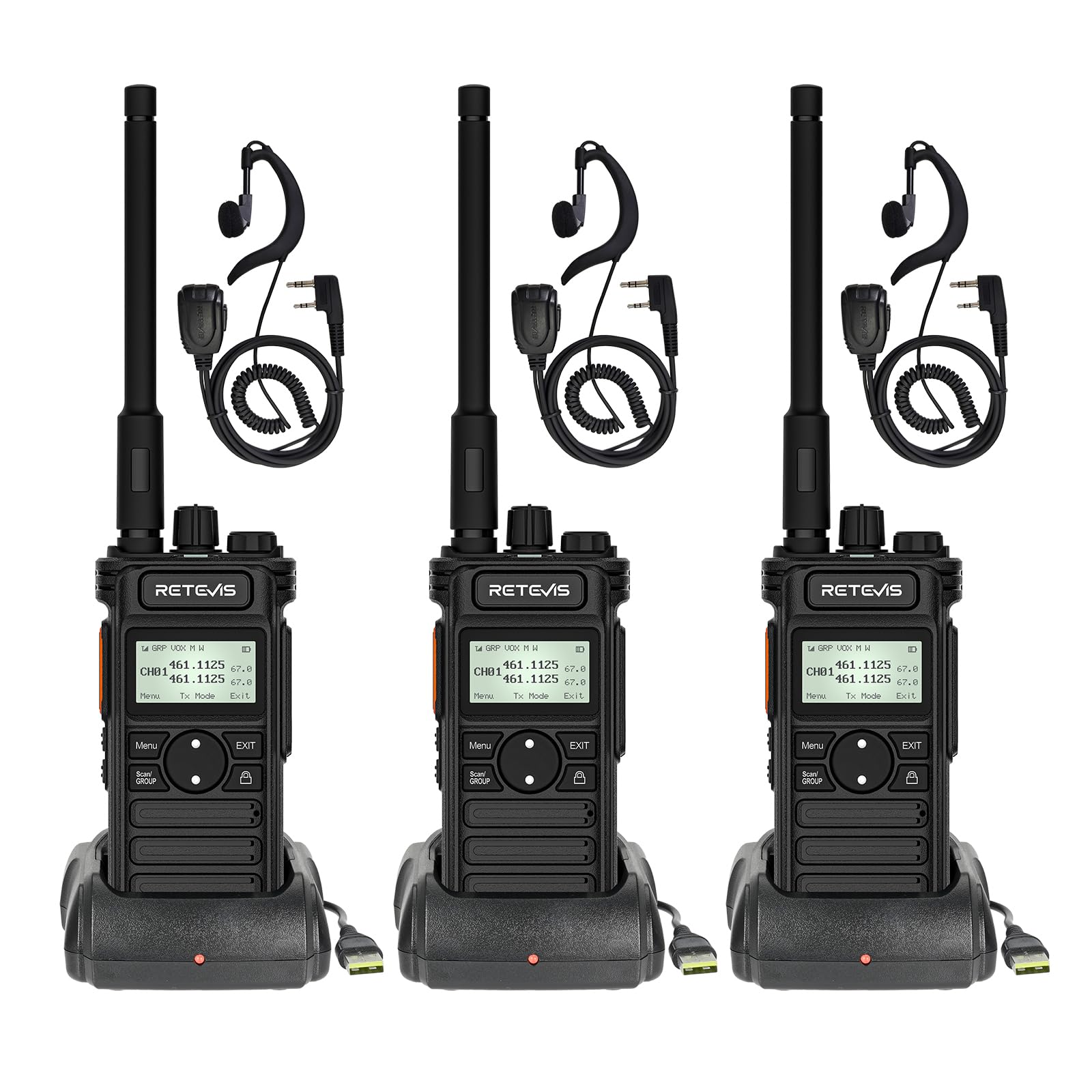 Retevis RT86S Walkie Talkie Professionali con Auricolari