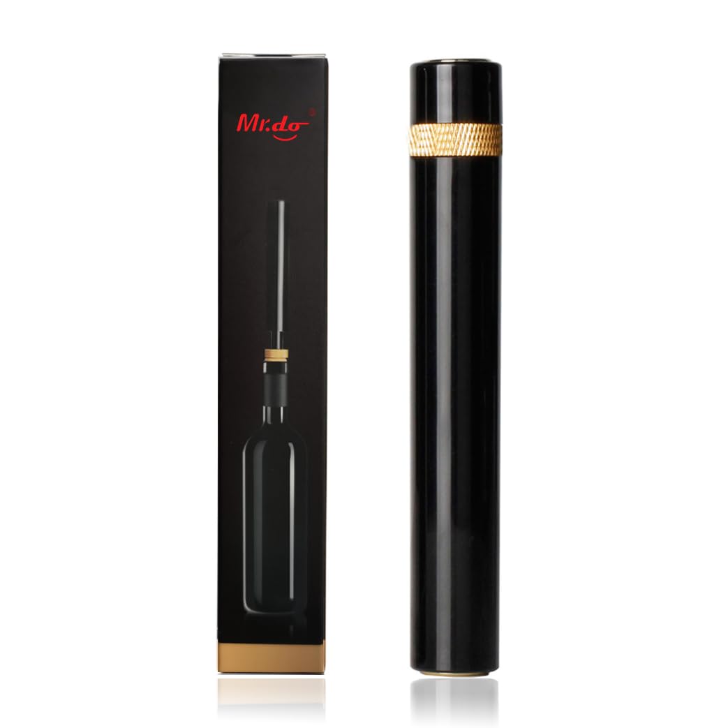 Mr.do Cavatappi Vino Apribottiglie Portatile Tasca Tirabottiglie a Pompa d'aria Oro