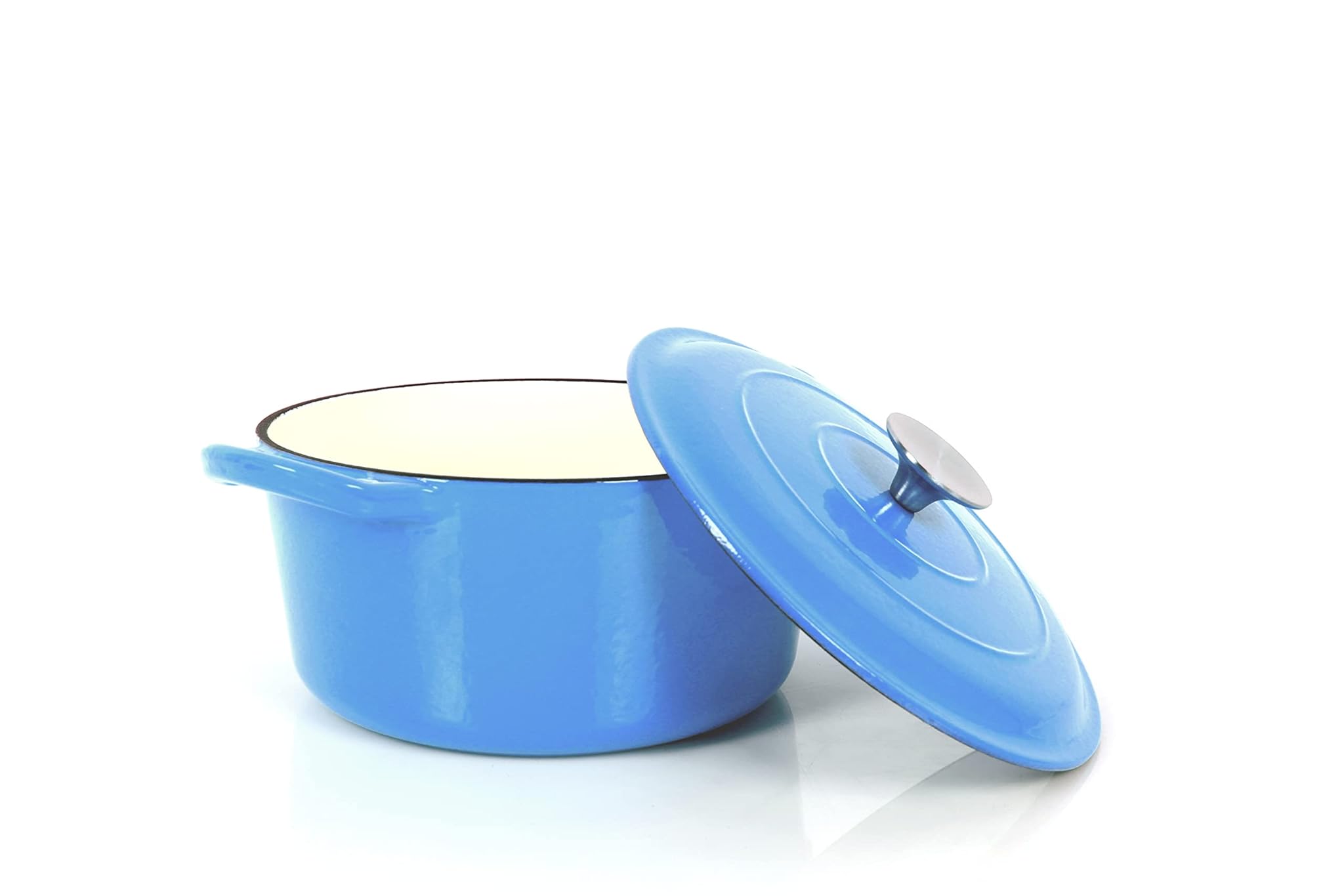 Echtwerk Casseruola in Ghisa Smaltata 3,5L, Azzurro