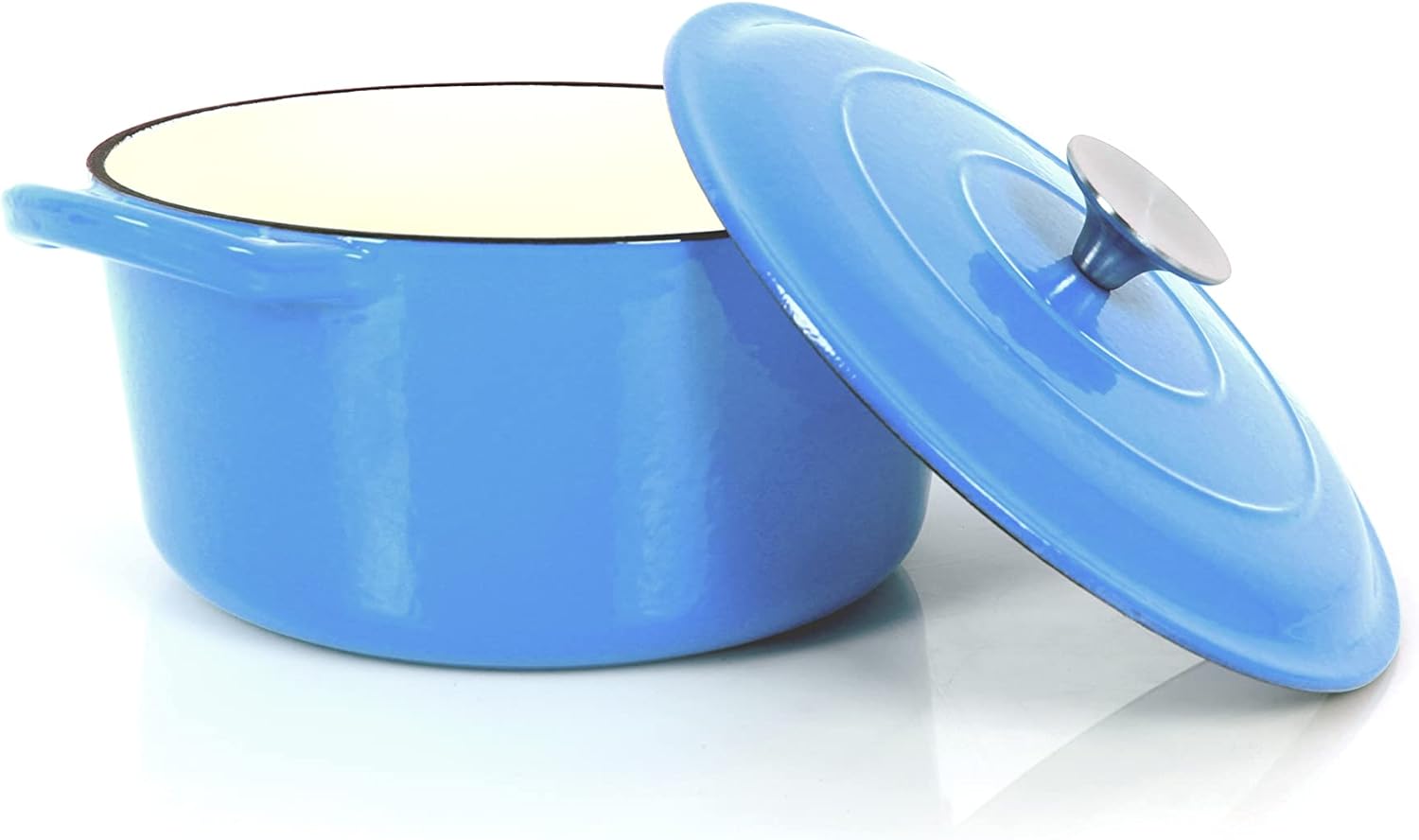 Echtwerk Casseruola in Ghisa Smaltata 3,5L, Azzurro - immagine 1