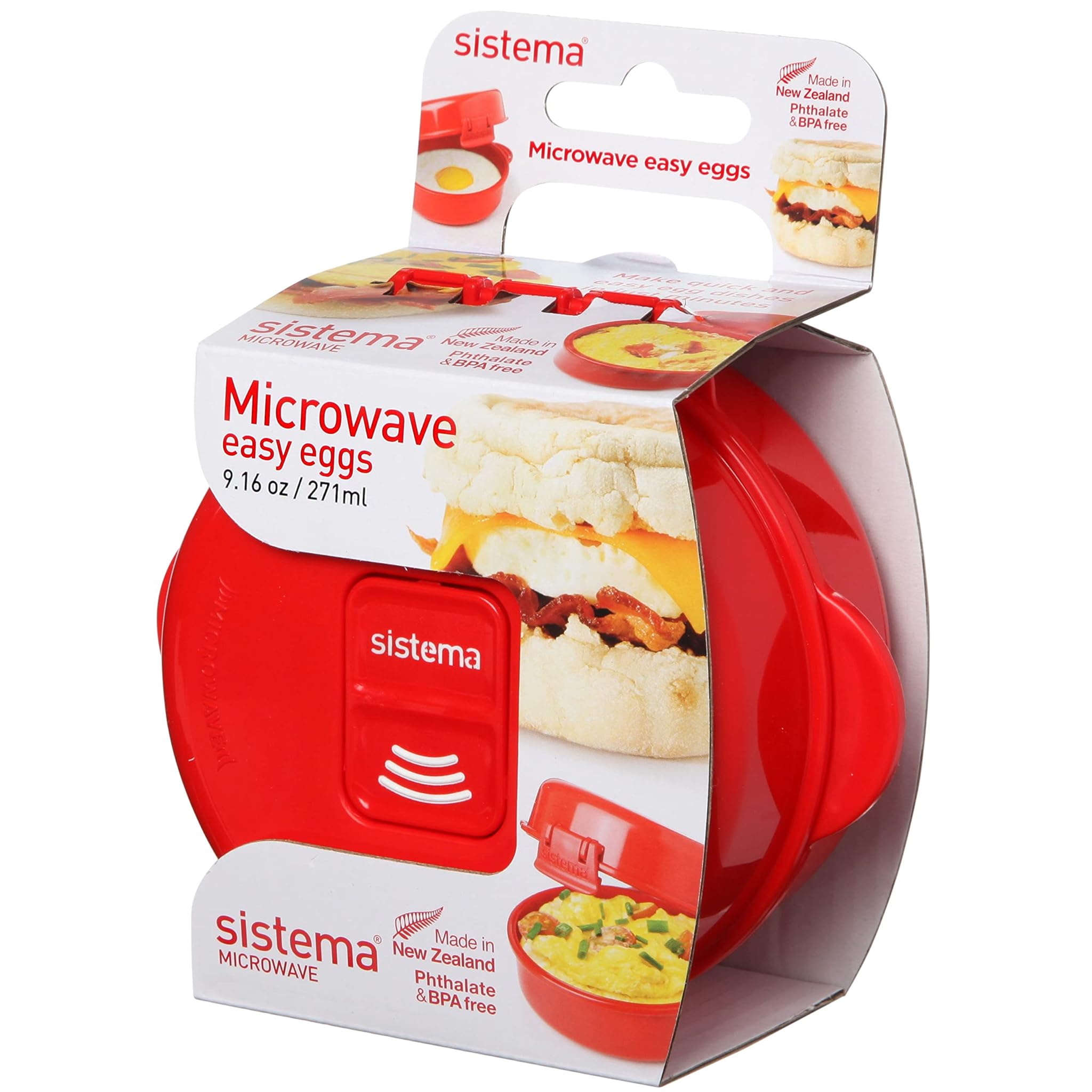 Sistema Cuociuova per Microonde 271ml, Rosso