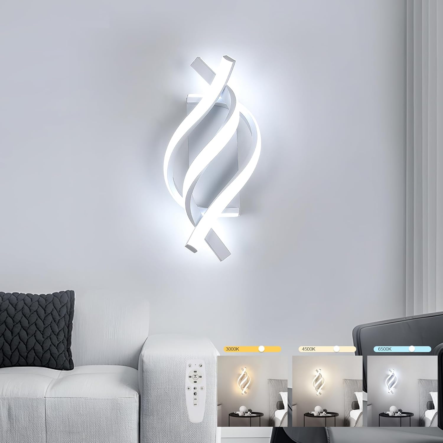 Dorlink Applique Parete Interno con Telecomando 22W - immagine 1