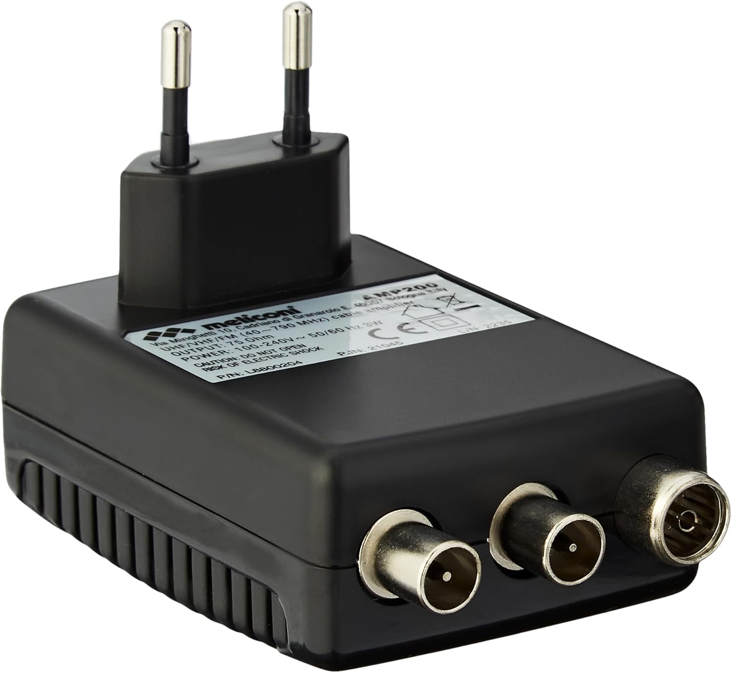 Meliconi AMP200 - Amplificatore Antenna TV 2 Vie - immagine 4