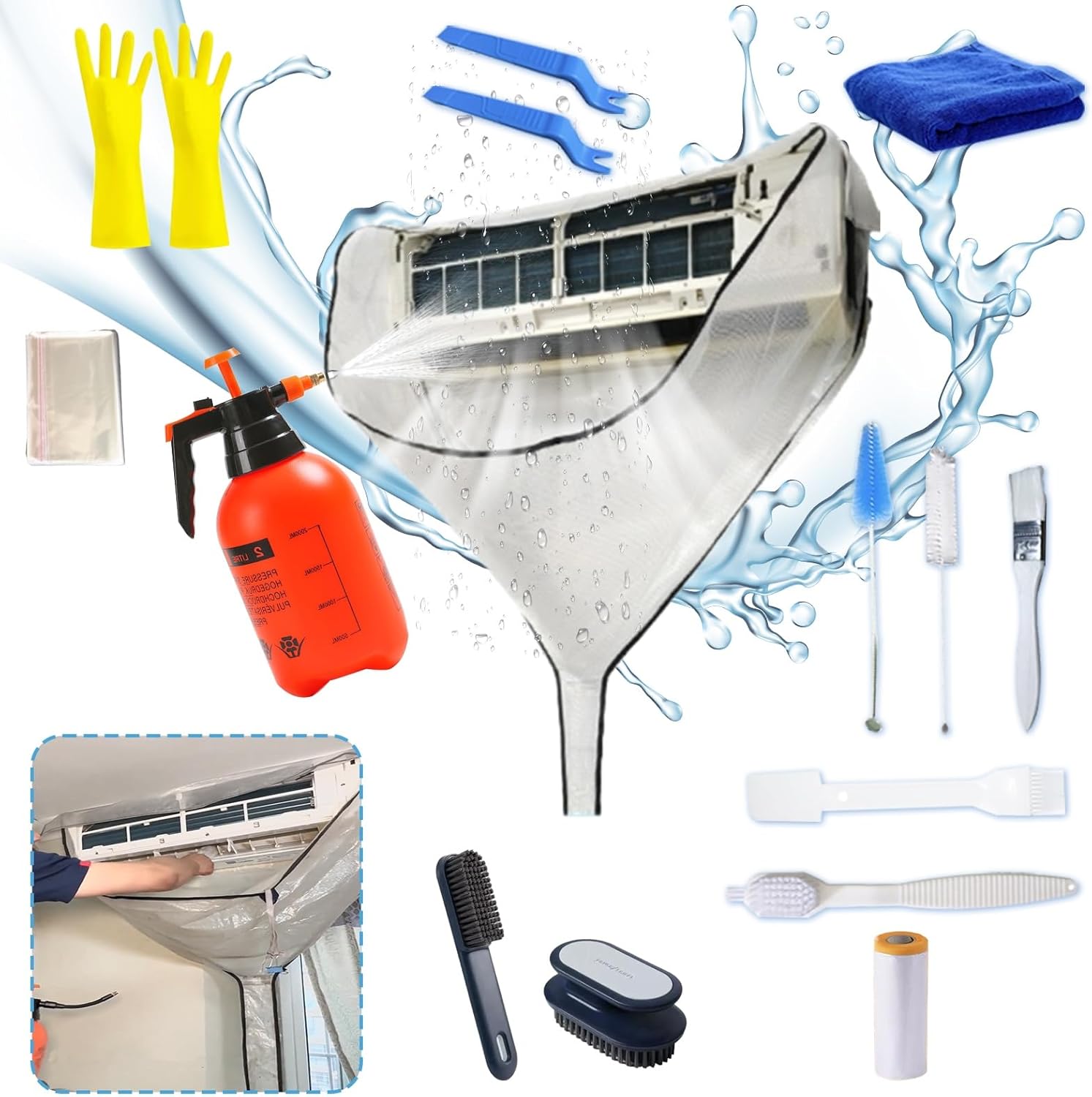 ZSPLIT-MAIR Kit Pulizia Mini Split All-in-One - immagine 2