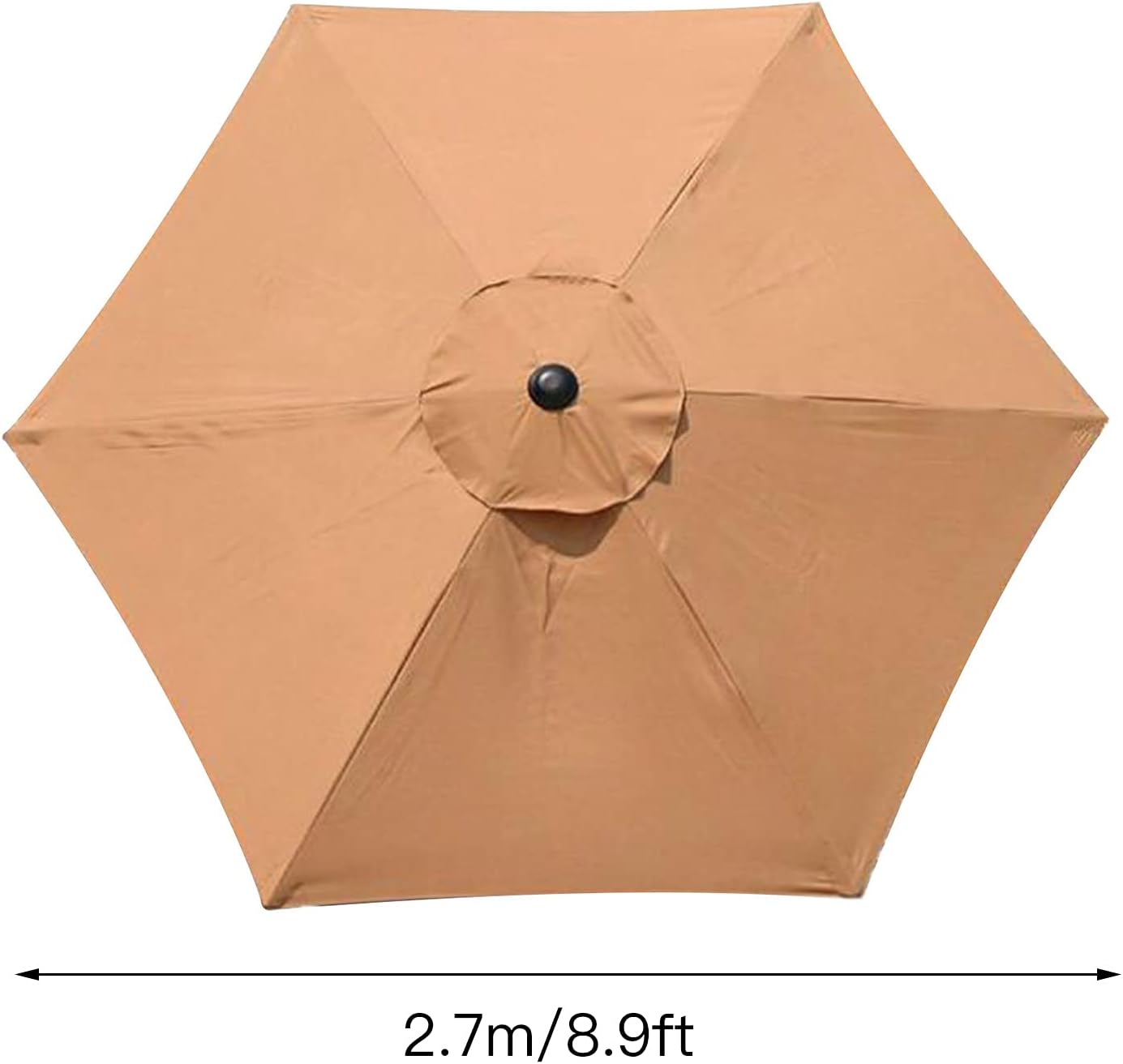 SMLJFO Telo di Ricambio per Ombrellone 2,7m, Rosso - immagine 2