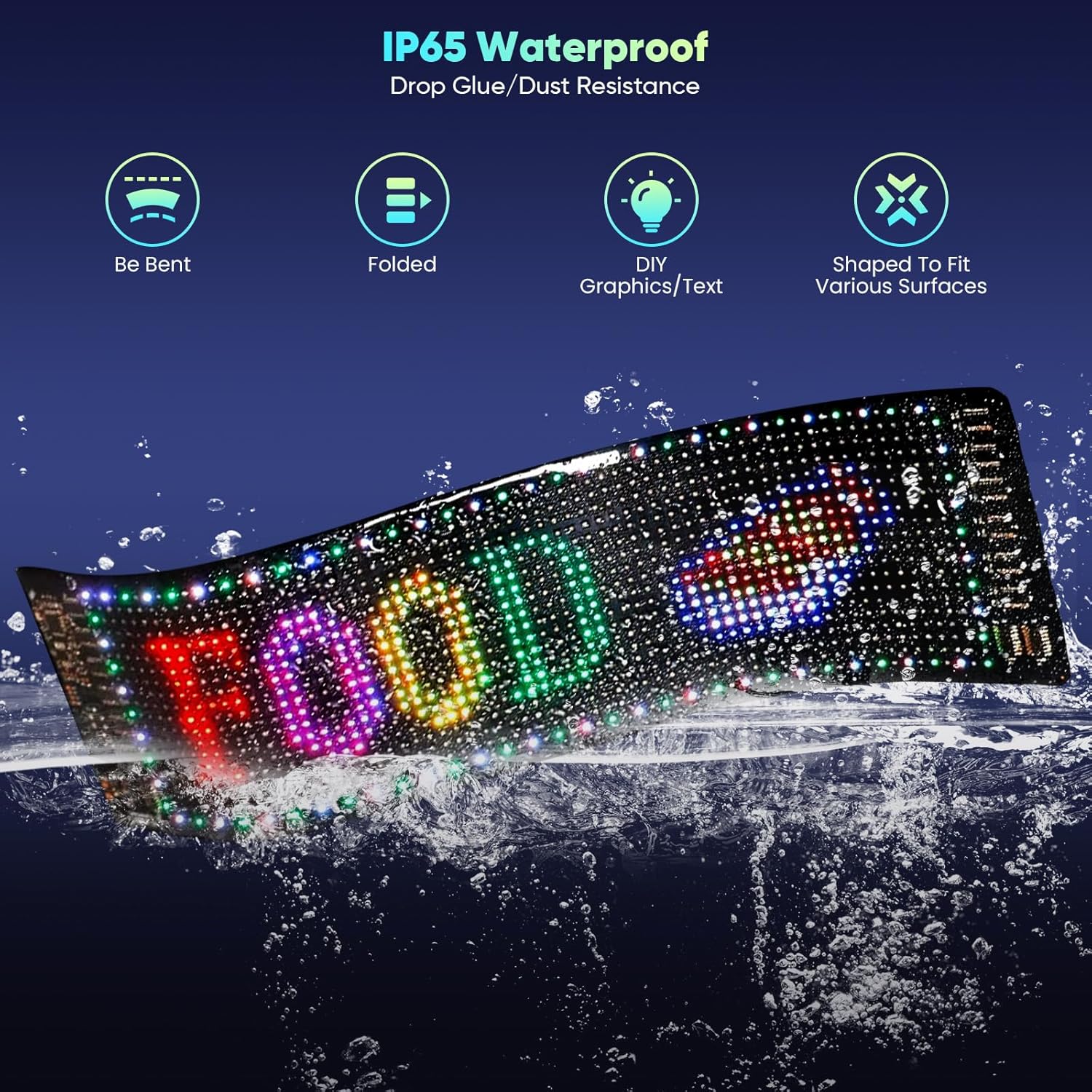 Devil Eyes Light - Indicatore LED Programmabile 120x595mm - immagine 5