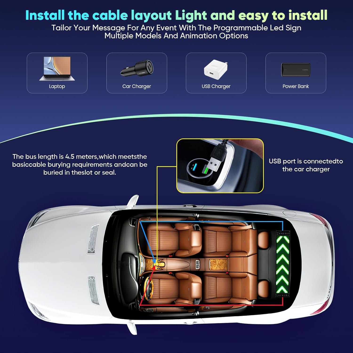 Devil Eyes Light - Indicatore LED Programmabile 120x595mm - immagine 7