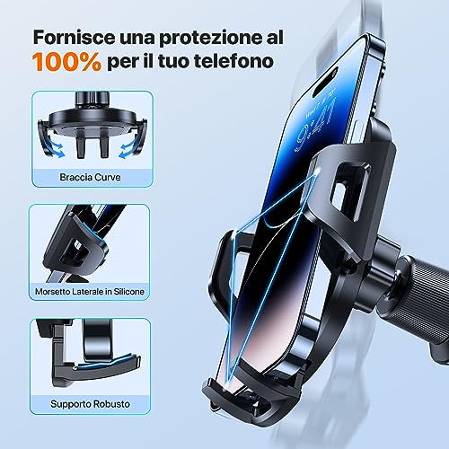 Miracase Porta Cellulare Auto - Doppio Gancio in Acciaio - immagine 4