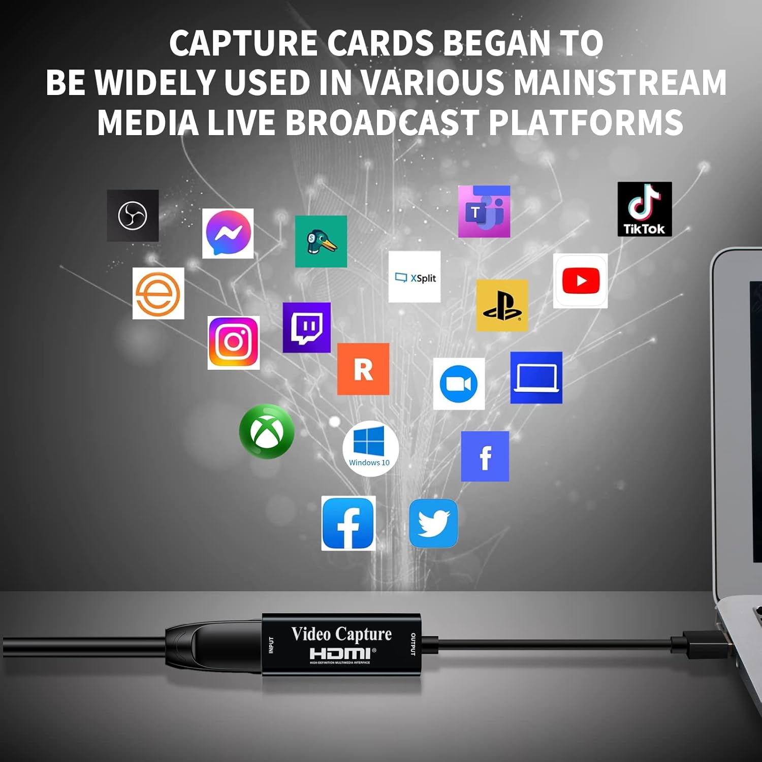 Papeaso Scheda Acquisizione Video 4K HDMI a USB - Nero - immagine 3