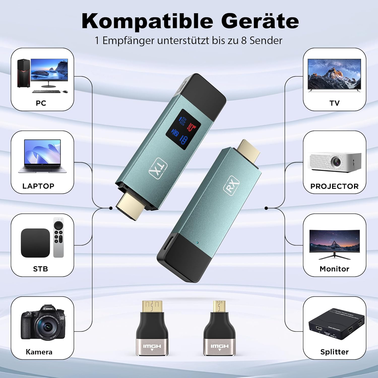 Trasmettitore e Ricevitore HDMI Wireless 30M - immagine 3