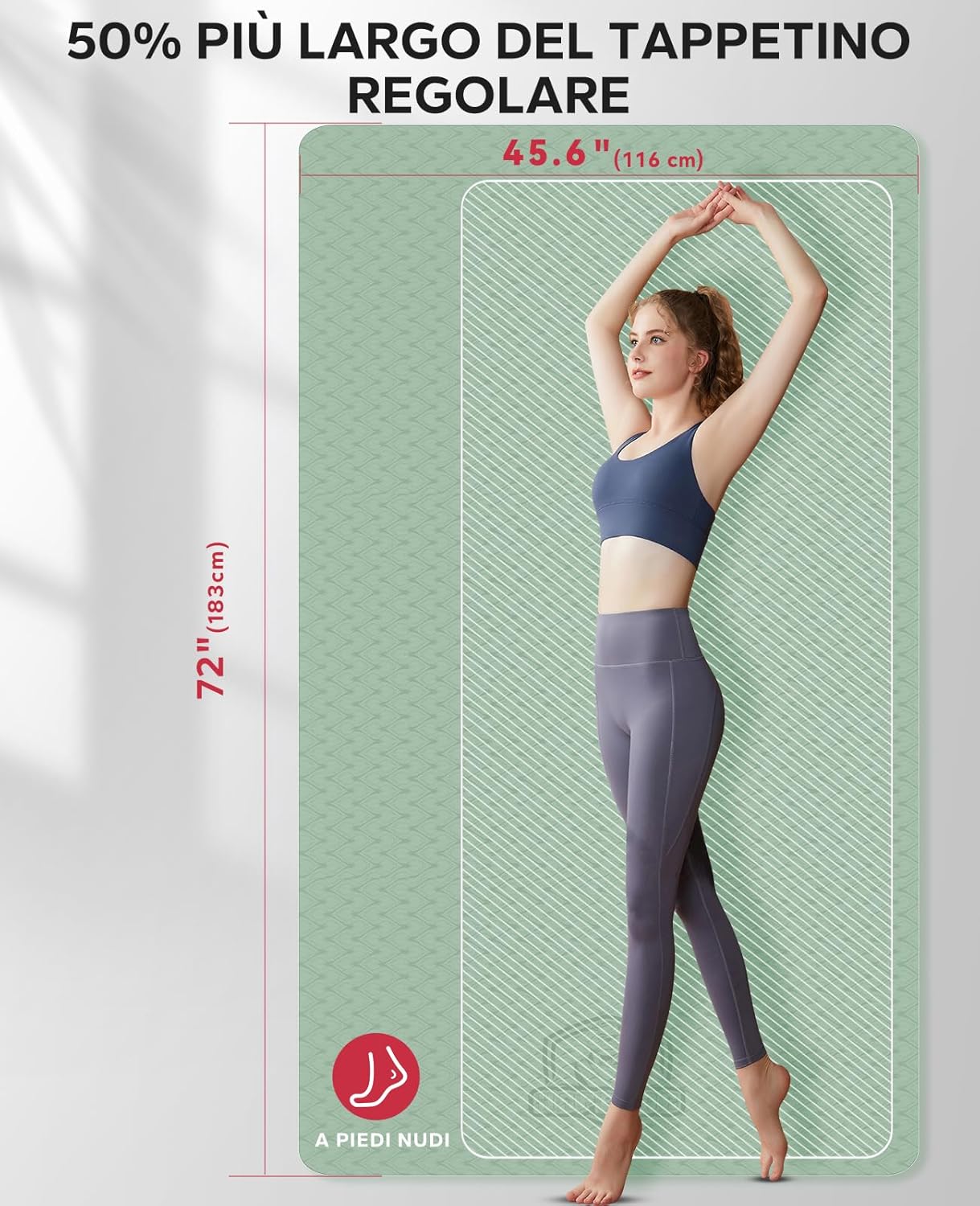 Hapbear Tappetino Yoga Grande Antiscivolo - immagine 2