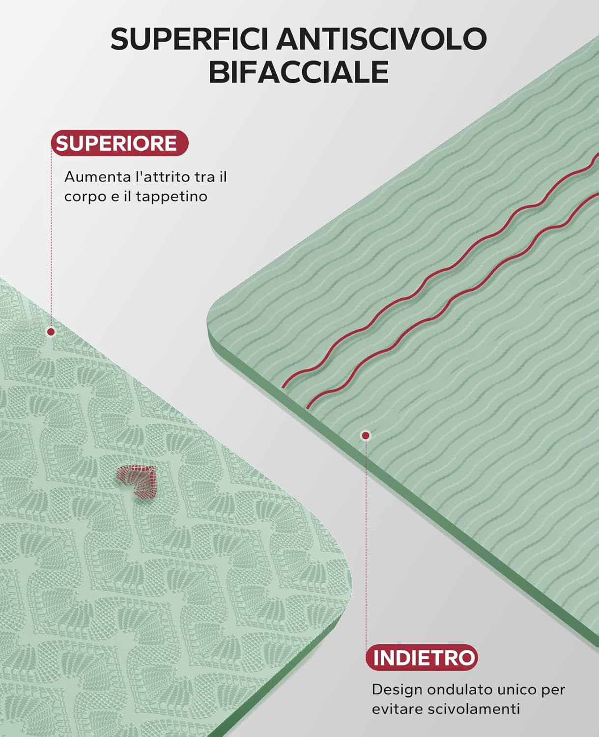 Hapbear Tappetino Yoga Grande Antiscivolo - immagine 3