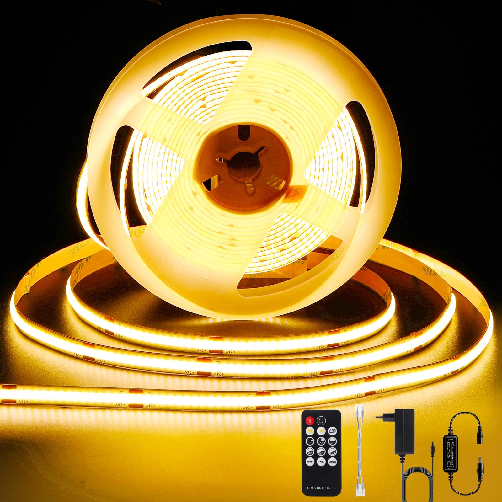 Antenlicht Striscia LED COB 10M Bianco Caldo 2700K