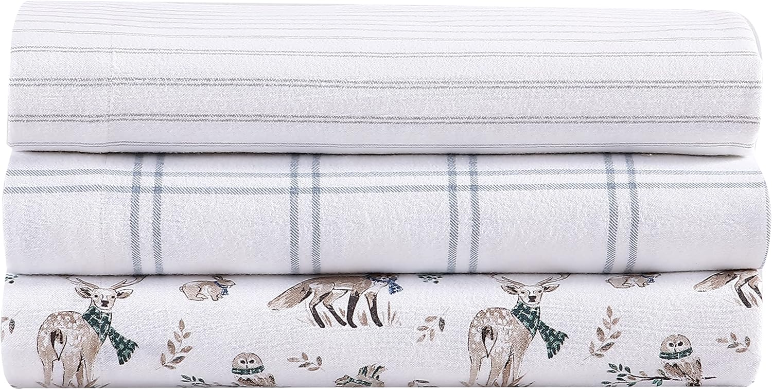 Eddie Bauer Home - Set Lenzuola Cotone Flanel King - immagine 8