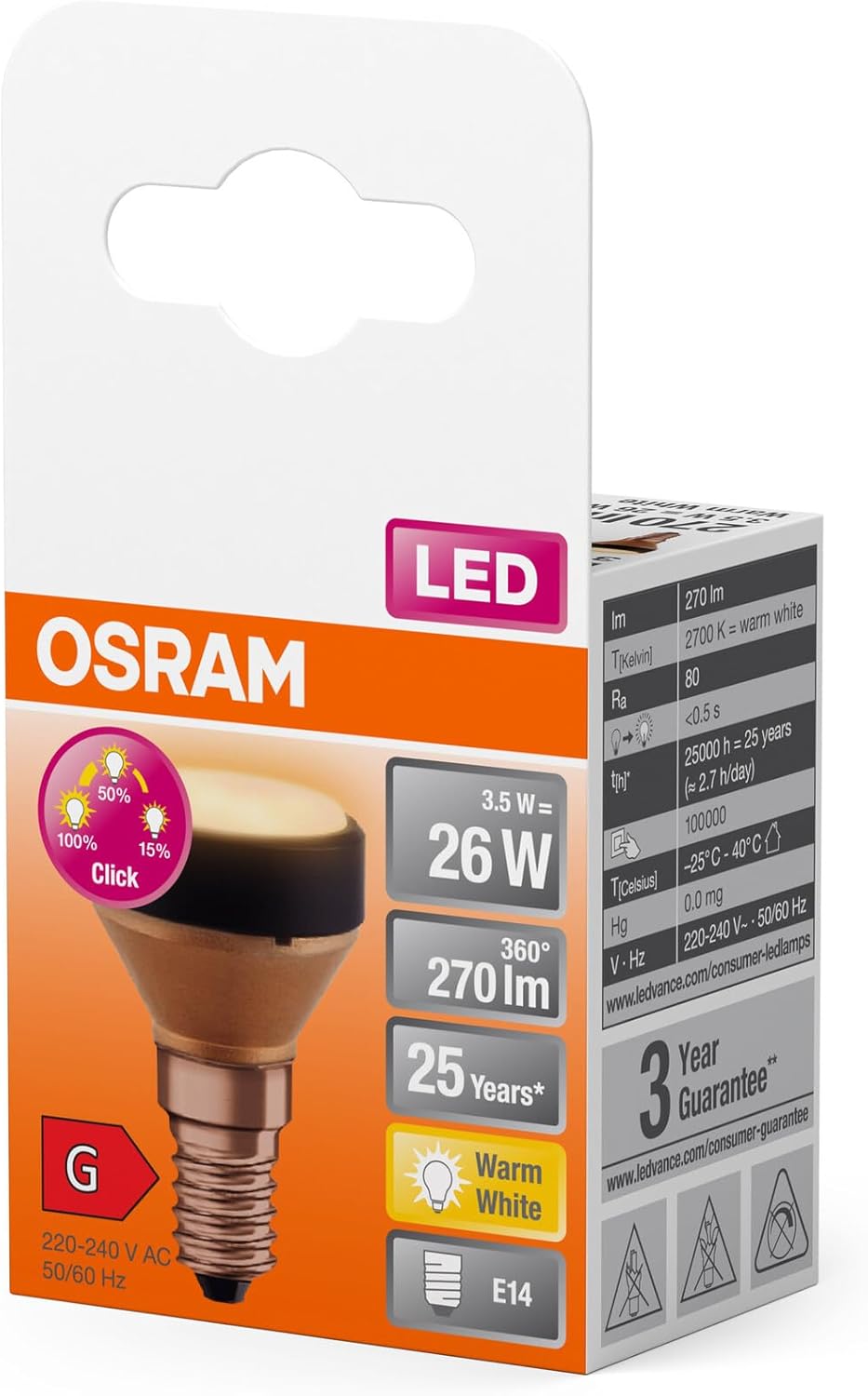 Osram Flat Lamp - Lampada LED E27 3.5W (6 pezzi) - immagine 21