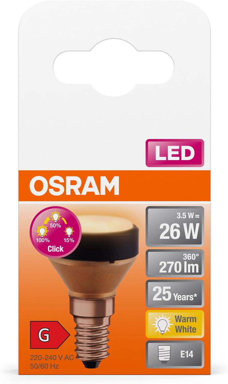Osram Flat Lamp - Lampada LED E27 3.5W (6 pezzi) - immagine 22