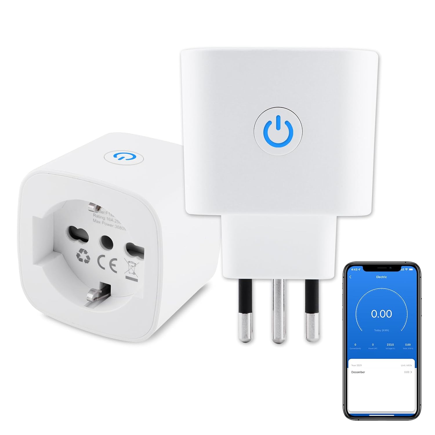 Presa Wifi Italiana Smart Plug (2 Pezzi) - immagine 1