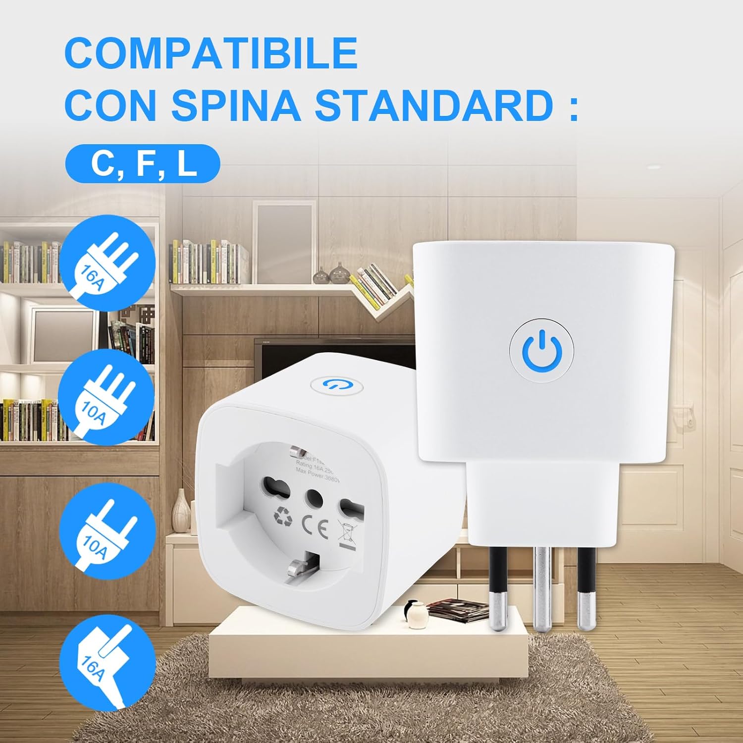 Presa Wifi Italiana Smart Plug (2 Pezzi) - immagine 3