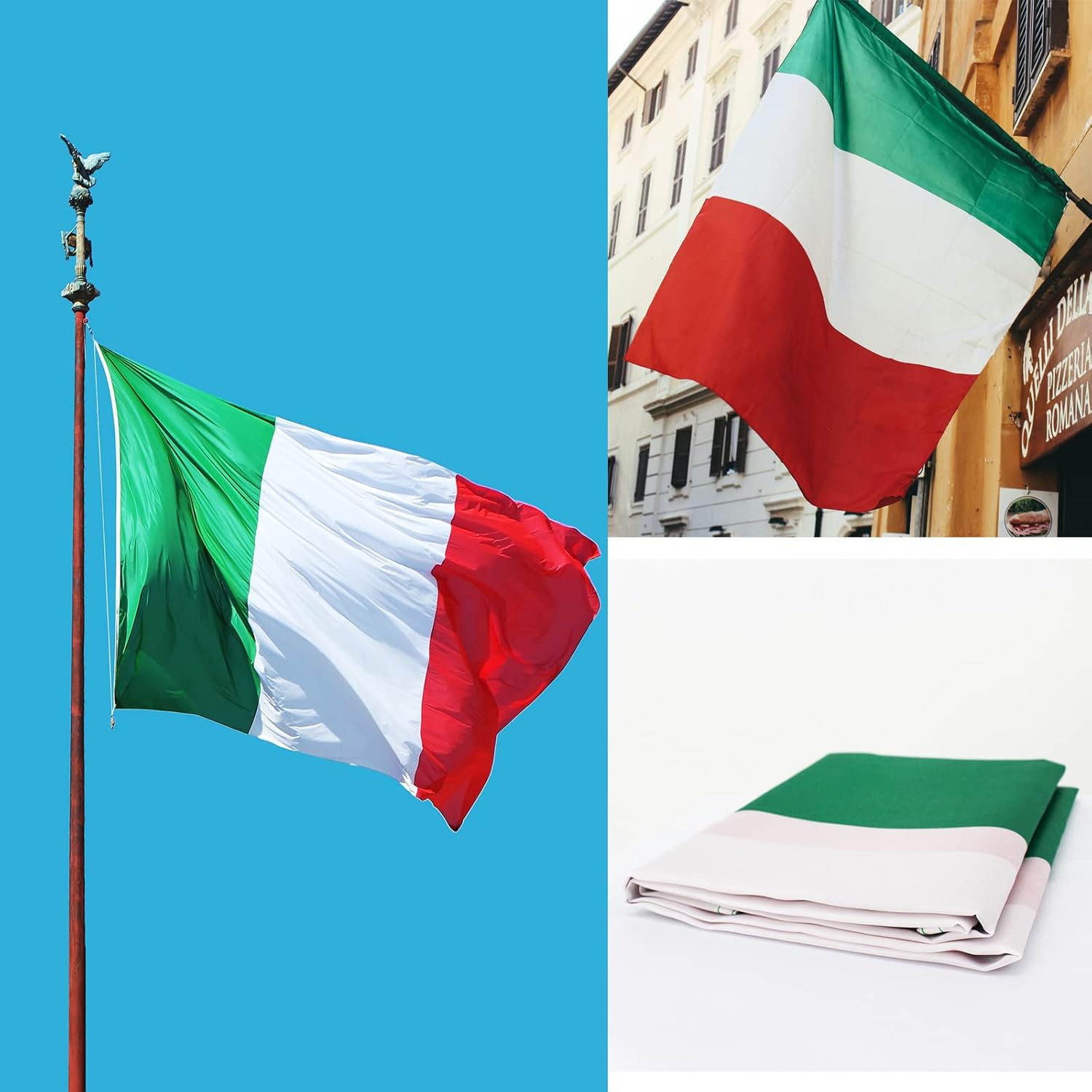 Bandiere Italiana ed Europea 90x150 cm - immagine 3