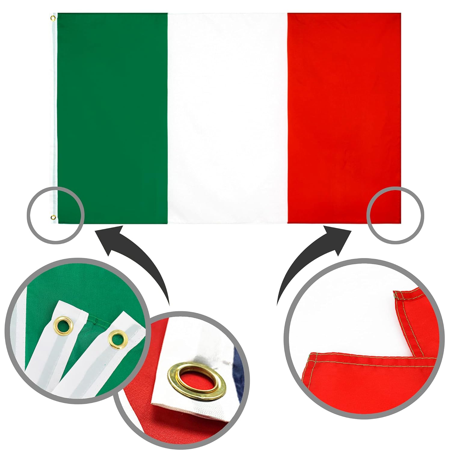 Bandiere Italiana ed Europea 90x150 cm - immagine 6