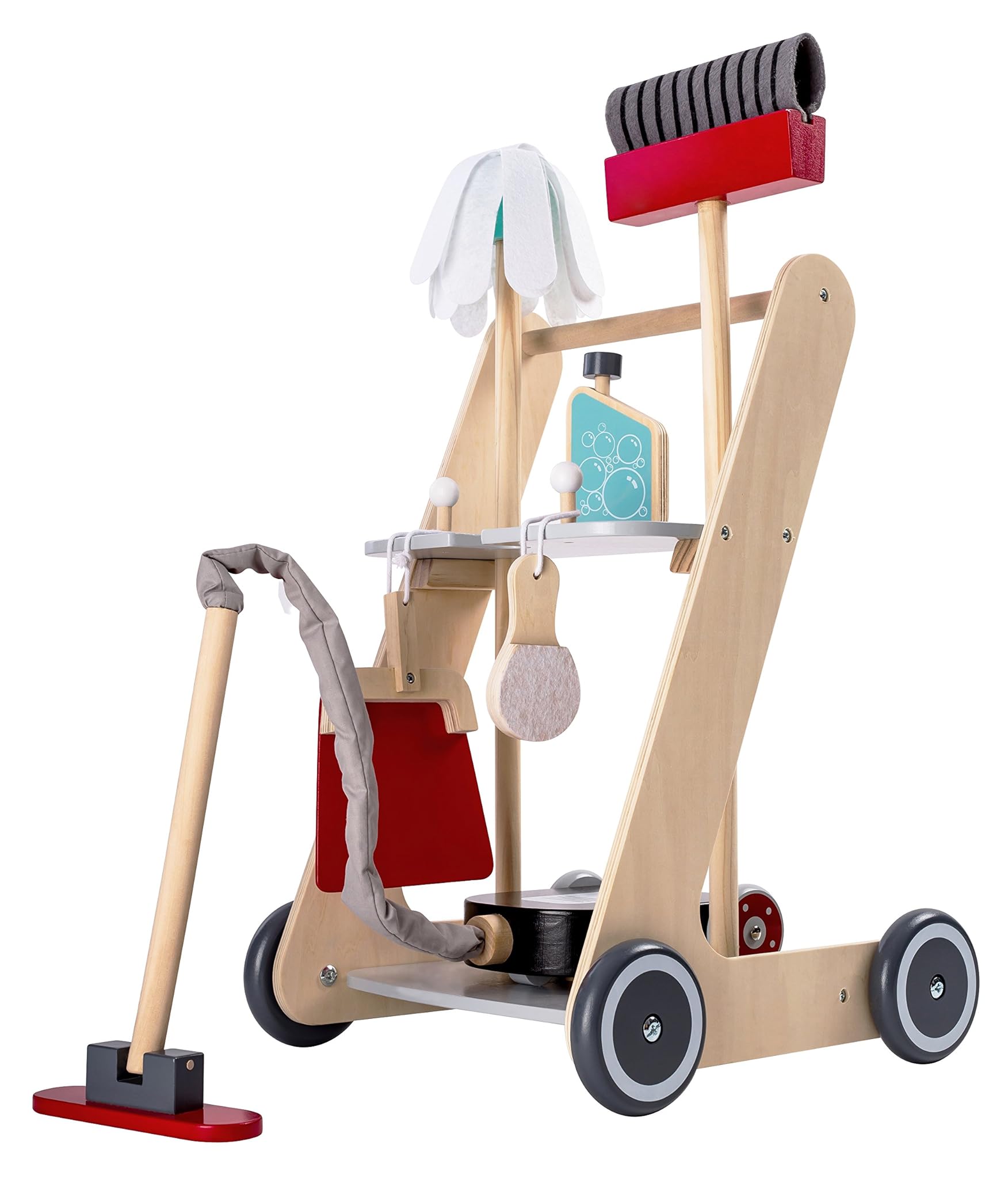 Bayer Chic 2000 Carrello di Pulizia in Legno per Bambini