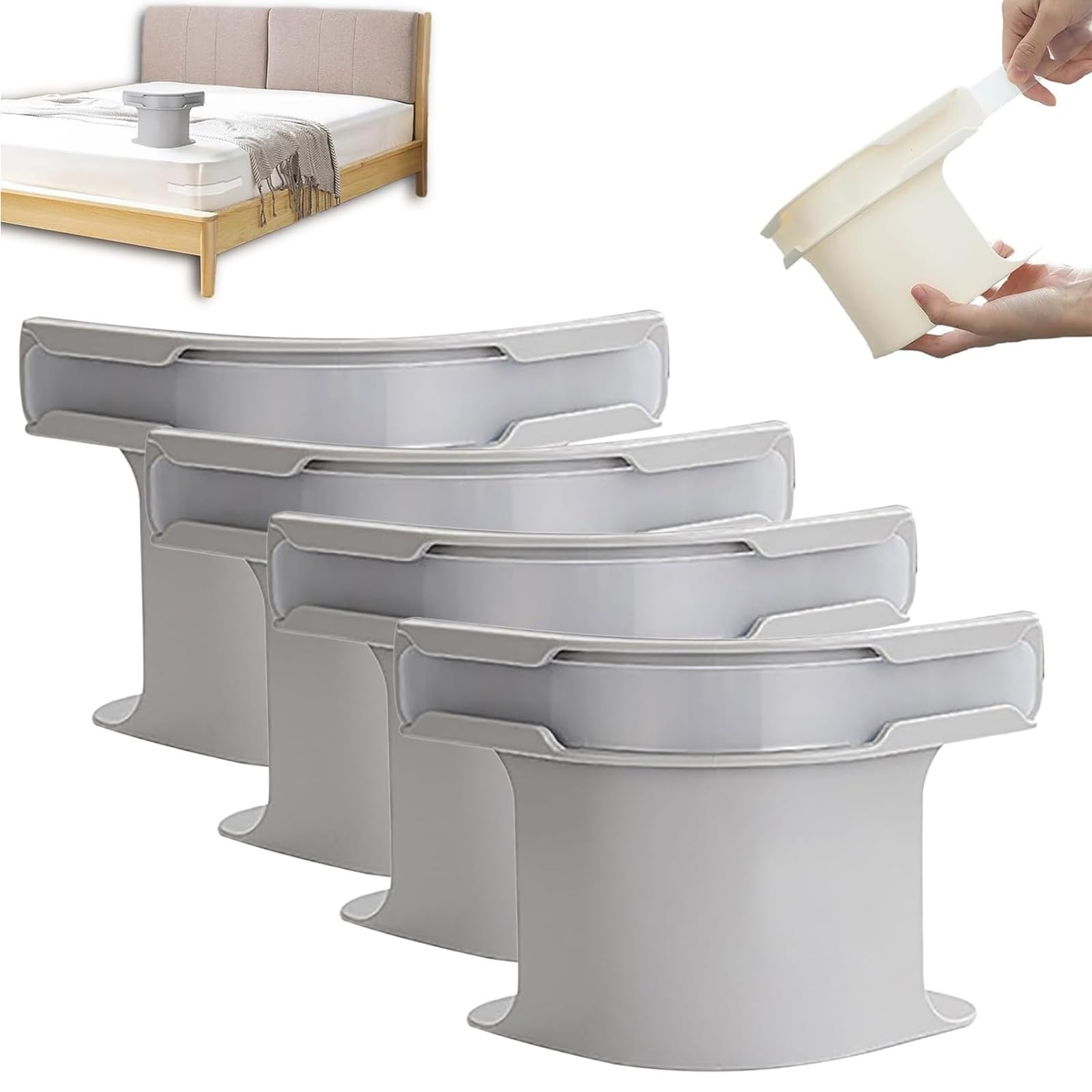 LAIKAIEU Ferma Lenzuola con Strisce di Blocco (4pcs)