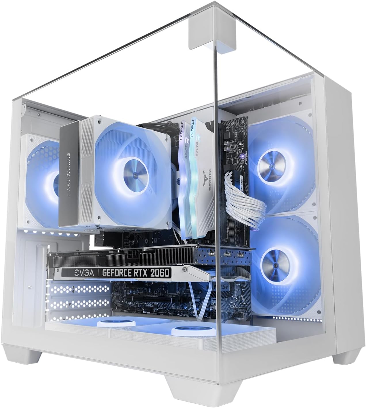 Mars Gaming MC-VISIONM - Case Gaming MicroATX Bianco - immagine 1