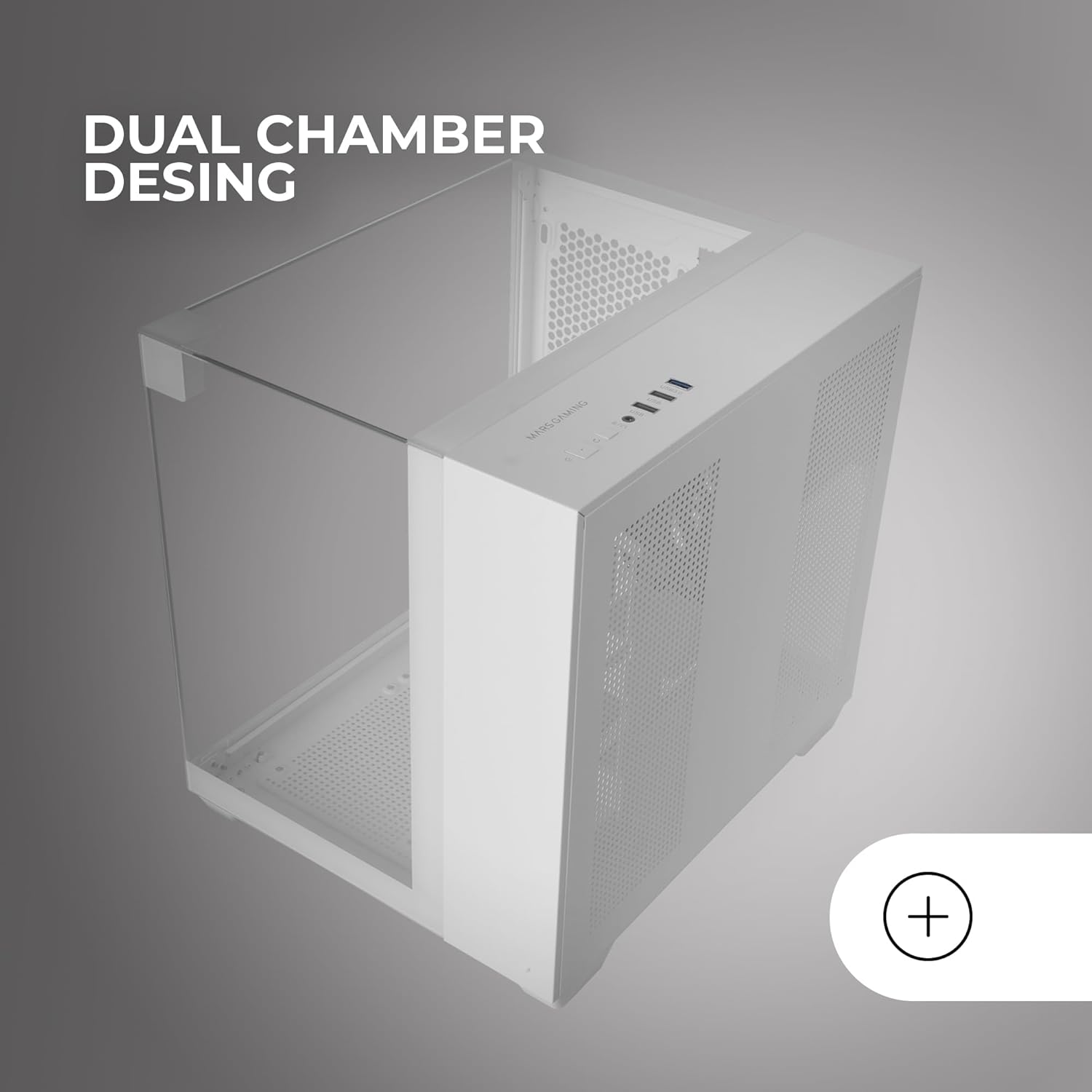 Mars Gaming MC-VISIONM - Case Gaming MicroATX Bianco - immagine 5